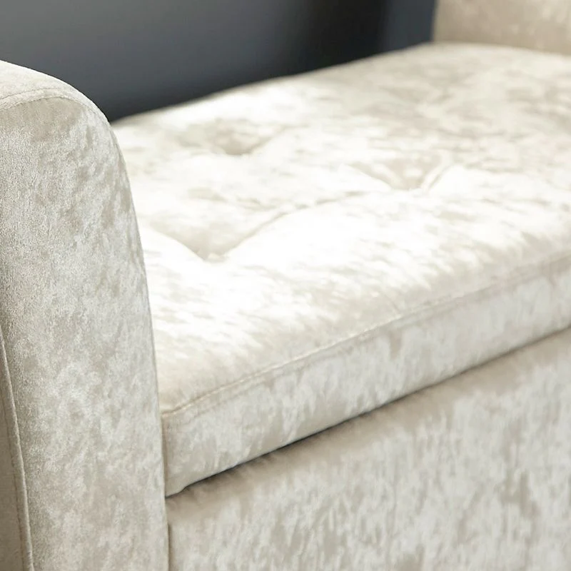 Verona Window Seat Fabric White - Image 4