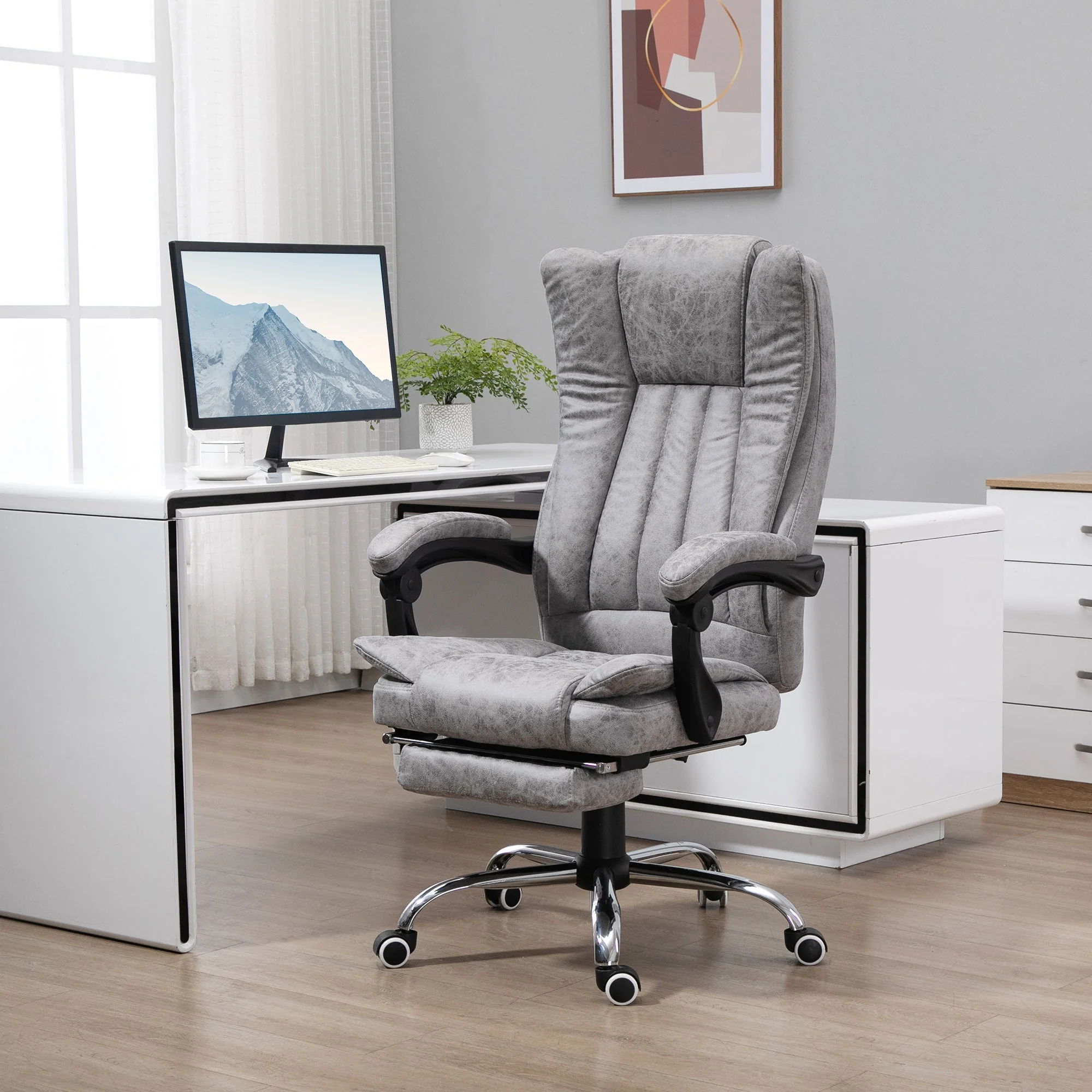 Vinsetto 6 Point Vibrating Massage Office Chair With Heat - Image 2