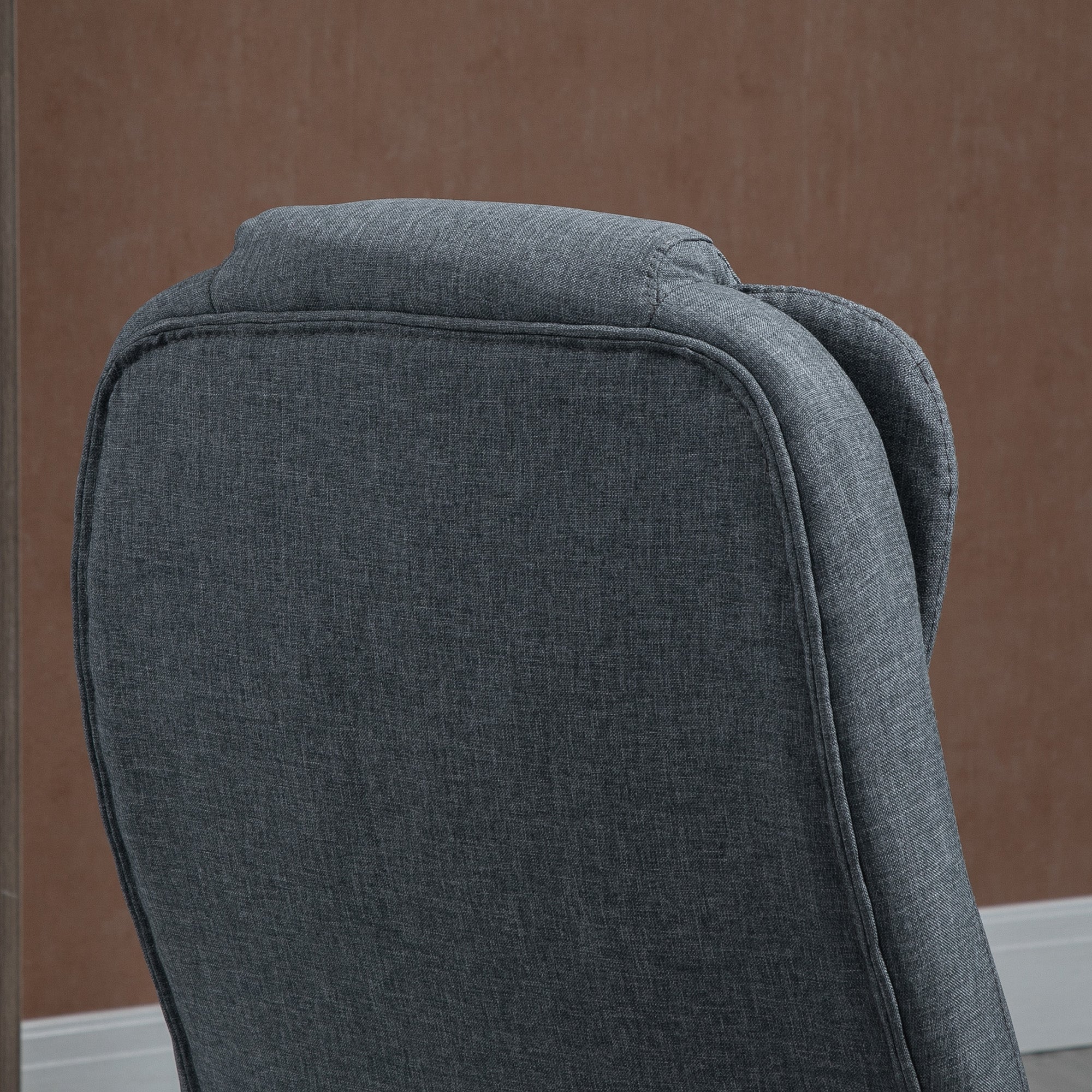 Vinsetto Ergonomic Office Chair Comfortable Desk Chair with Armrests Adjustable Height Reclining and Tilt Function Dark Grey - Image 9