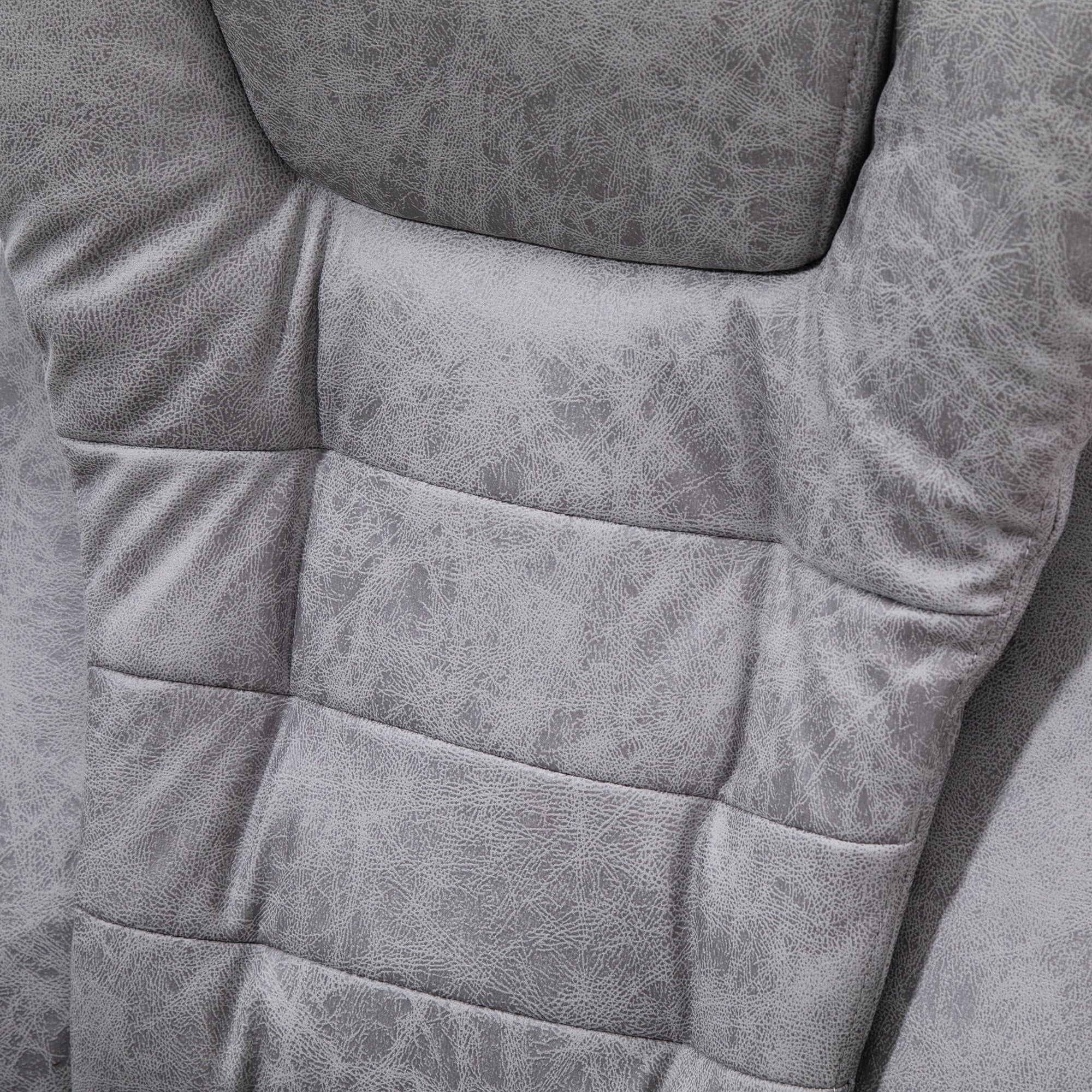 Vinsetto Heated 6 Points Vibration Massage Executive Office Chair Adjustable Swivel Ergonomic High Back Desk Chair Recliner With Footrest Grey - Image 9