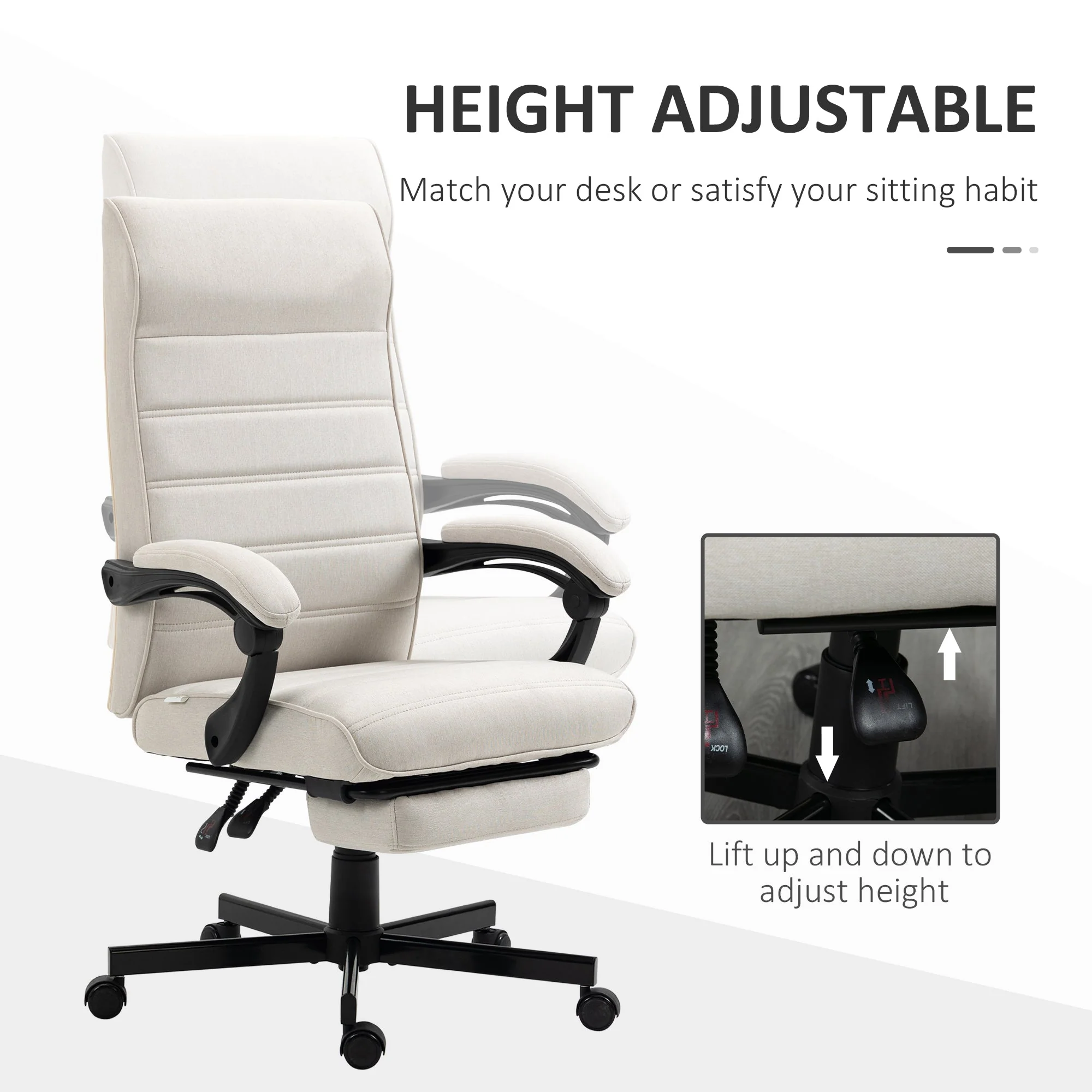 Vinsetto High-Back Home Office Chair - Image 3