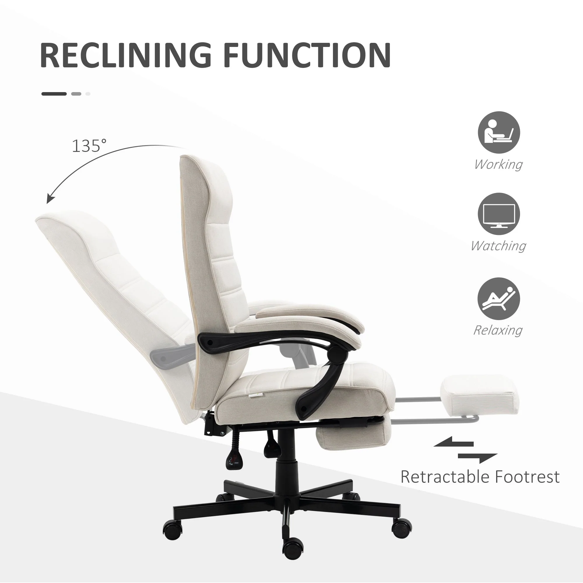 Vinsetto High-Back Home Office Chair - Image 4