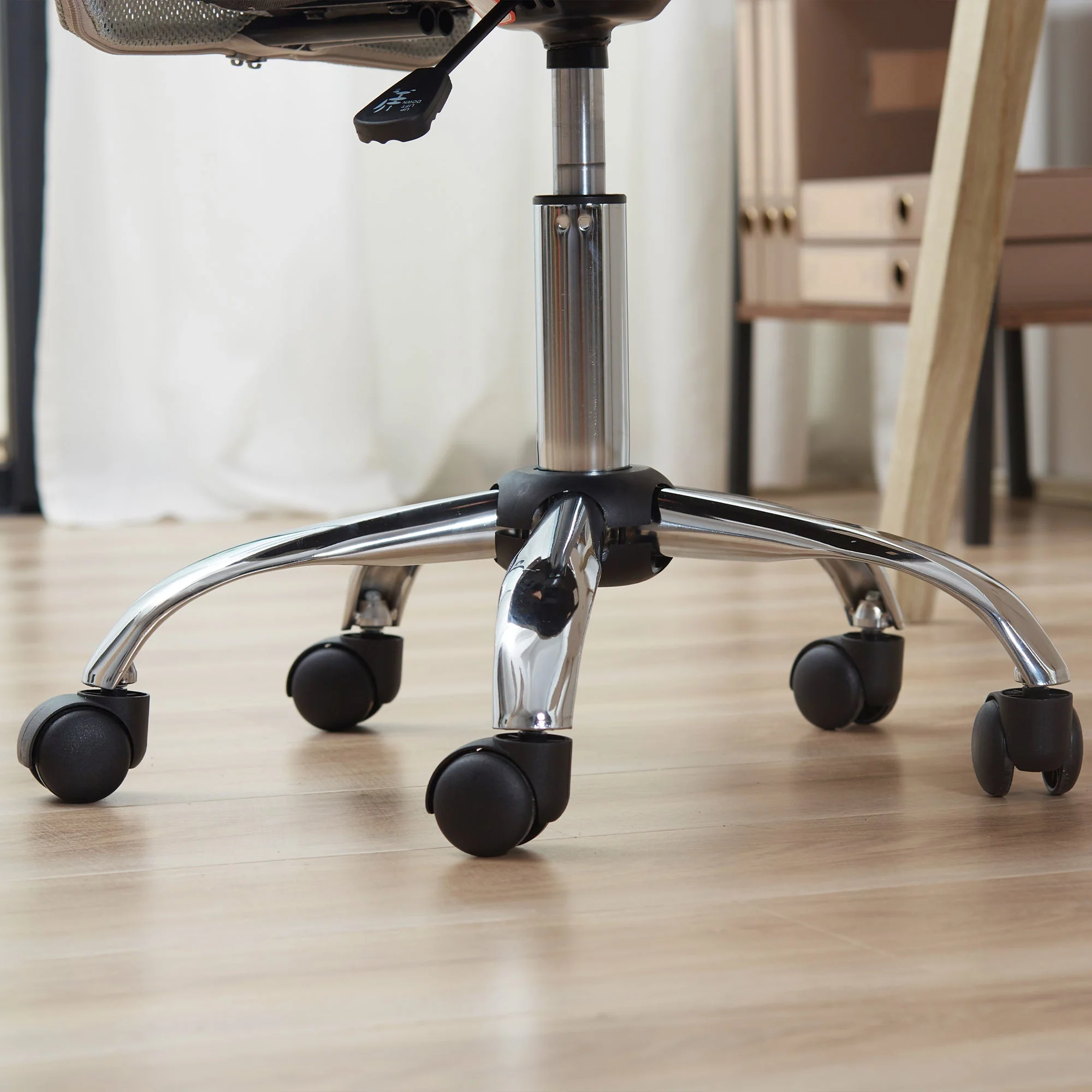 Vinsetto Home Office Mesh Task Chair Ergonomic Armless Mid Back Height Adjustable with Swivel Wheels - Image 9