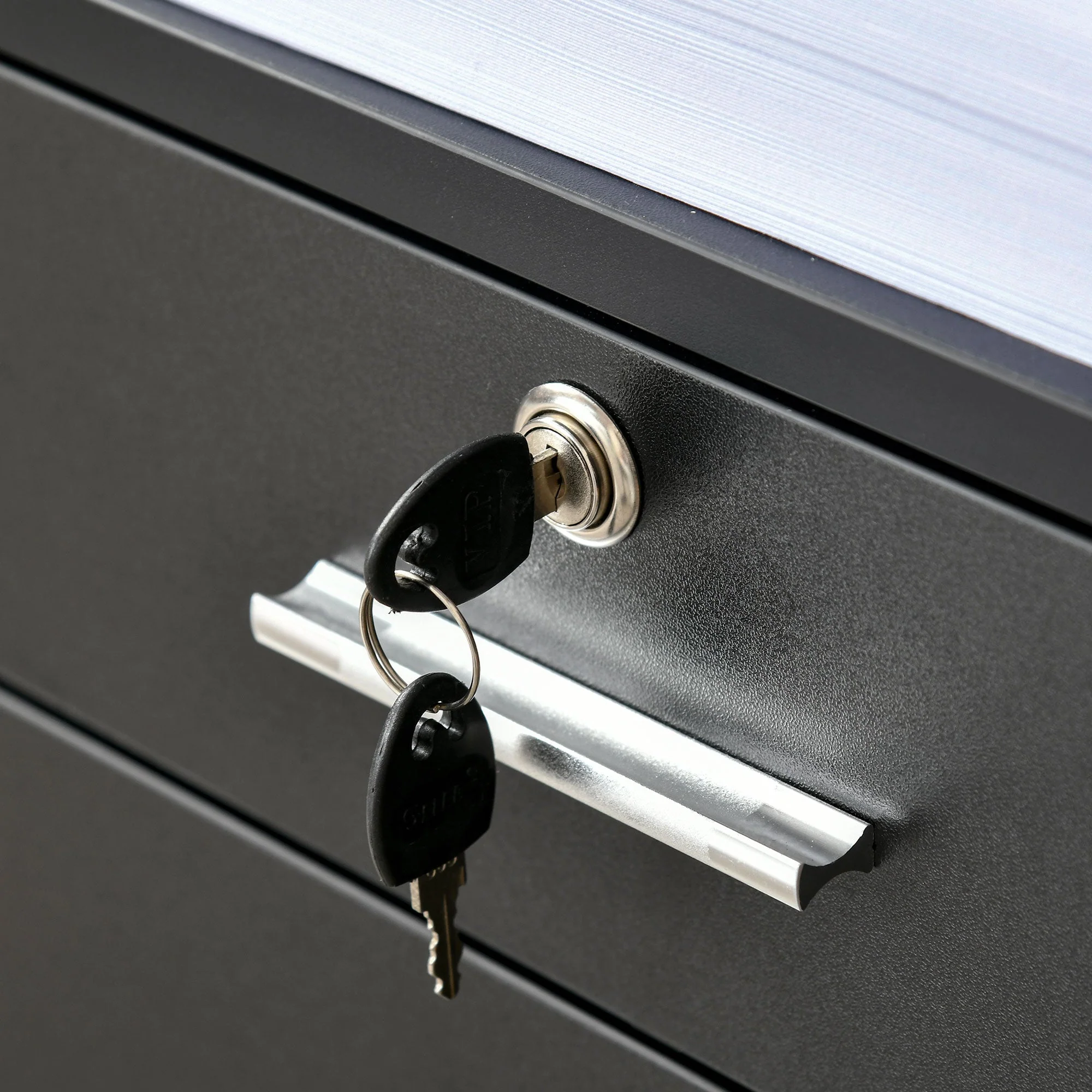 Vinsetto Mobile File Cabinet Home Filing Furniture w/ Lock - Image 9