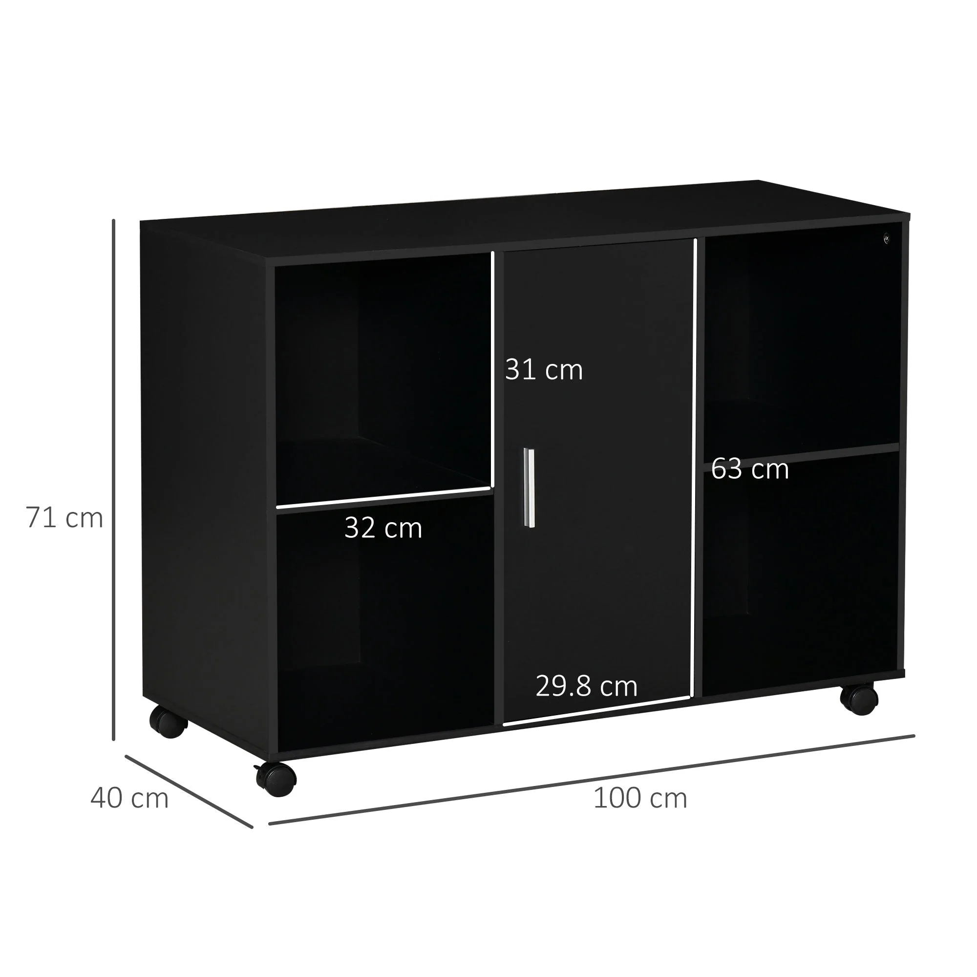 Vinsetto Mobile Office File Cabinet - Image 3