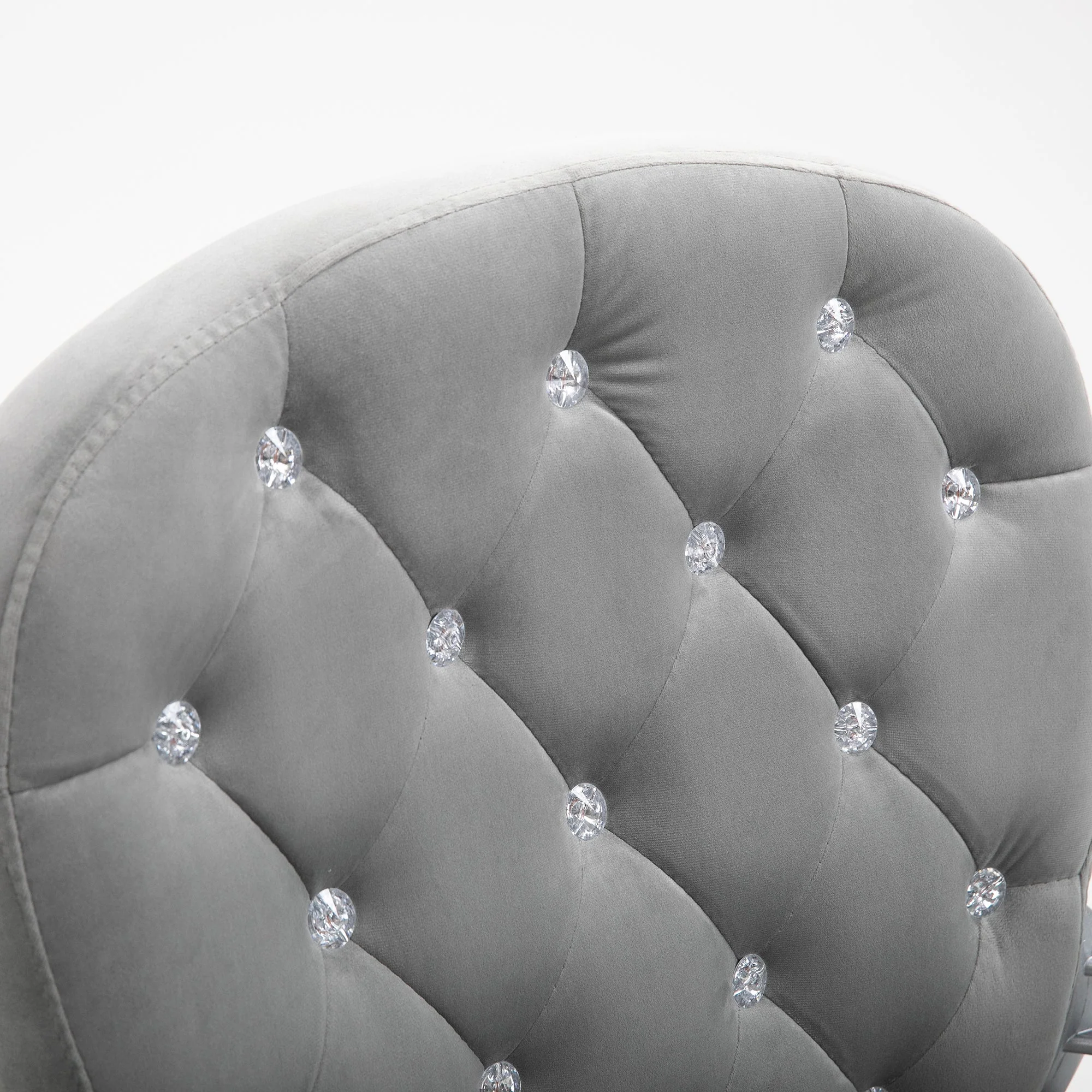 Vinsetto Office Chair with Diamond Tufted Velour - Image 8