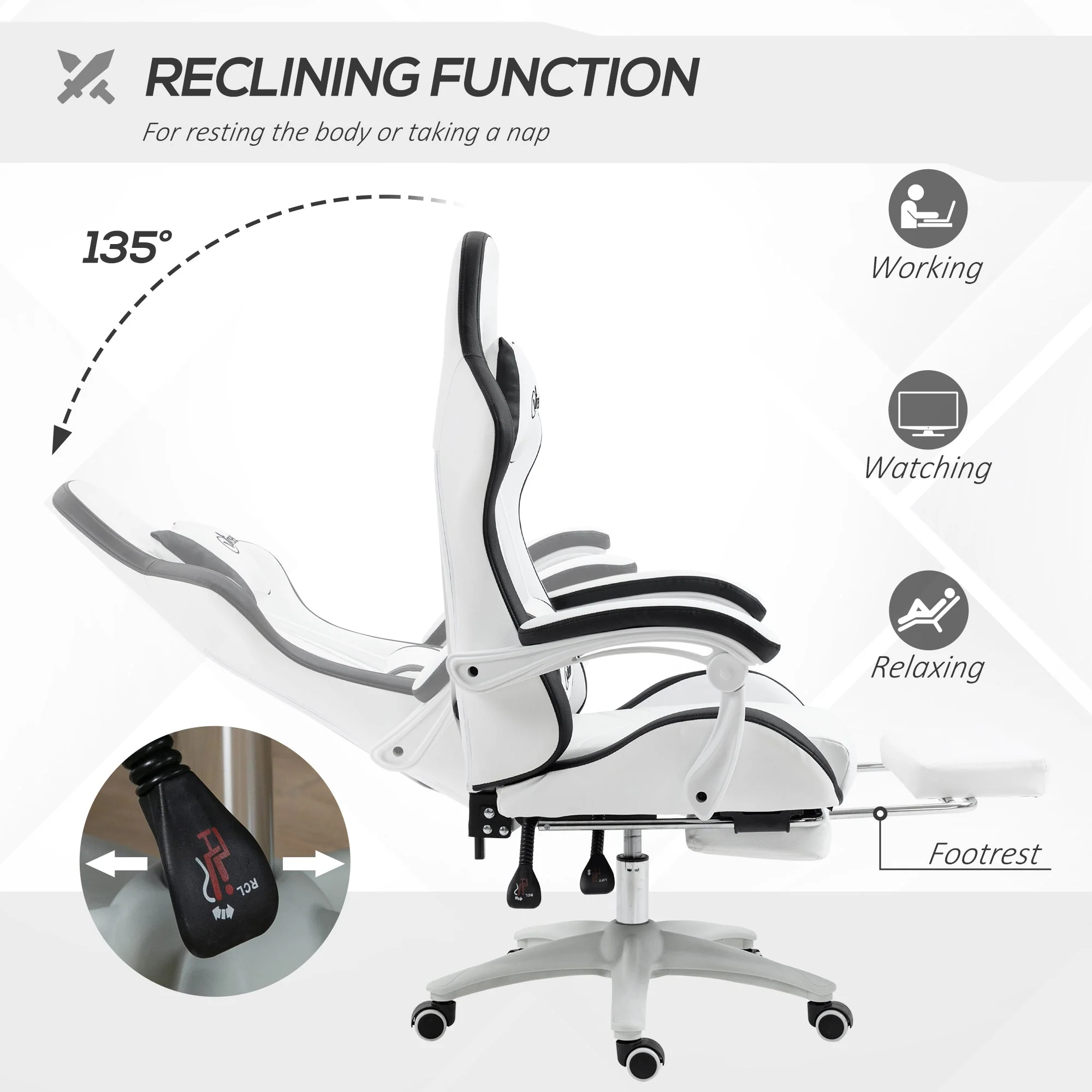Vinsetto Racing Gaming Chair - Image 5