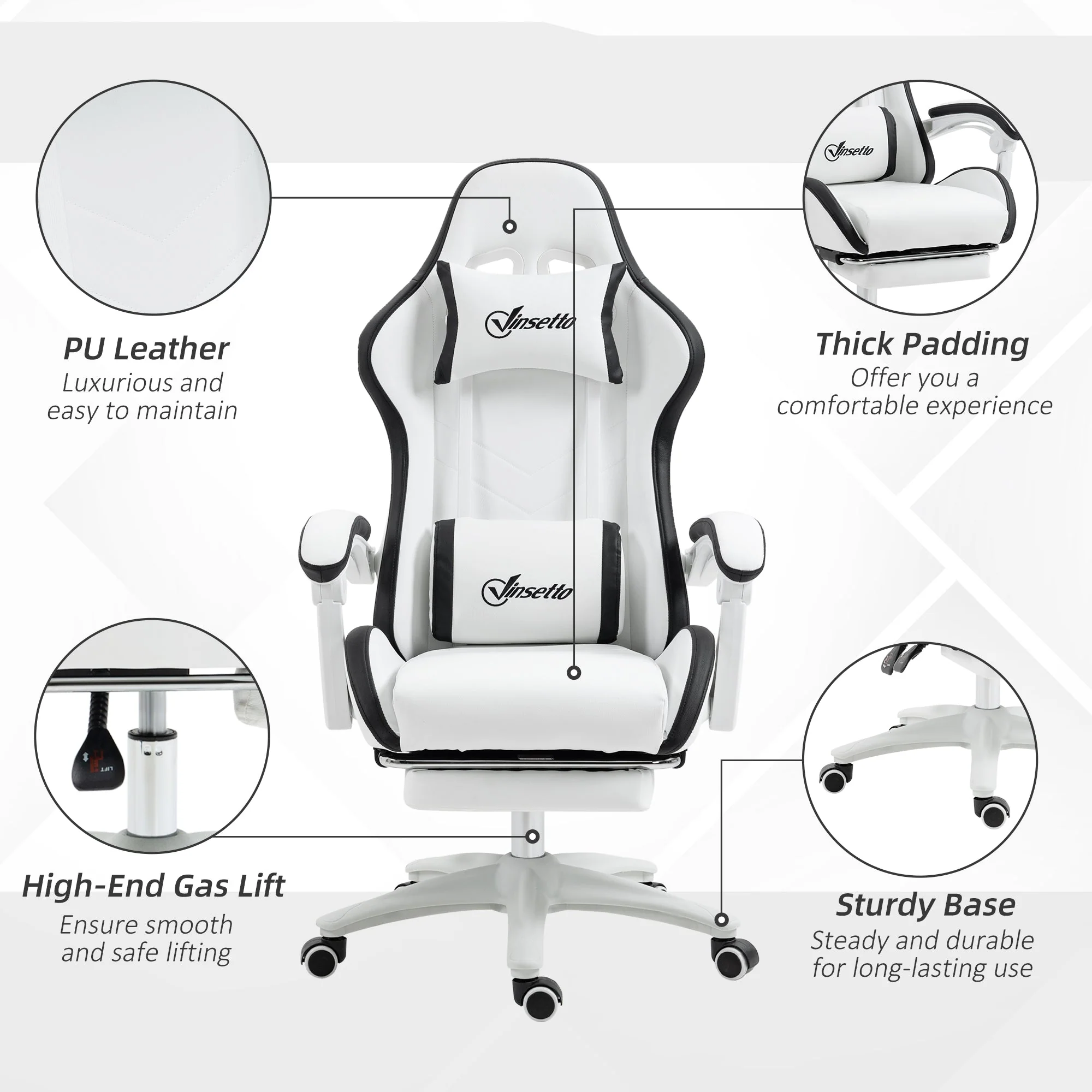 Vinsetto Racing Gaming Chair - Image 7