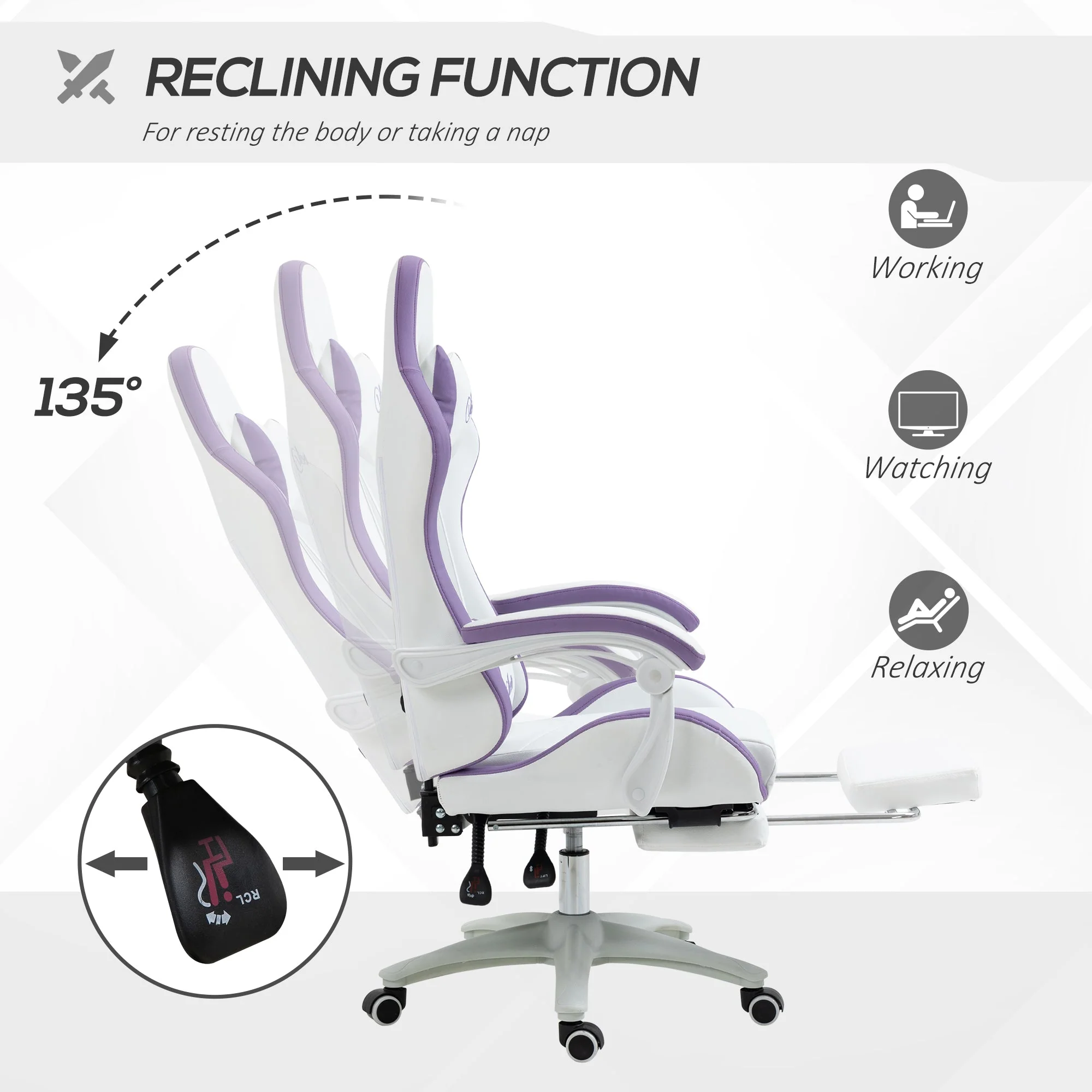 Vinsetto Racing Gaming Chair - Image 5