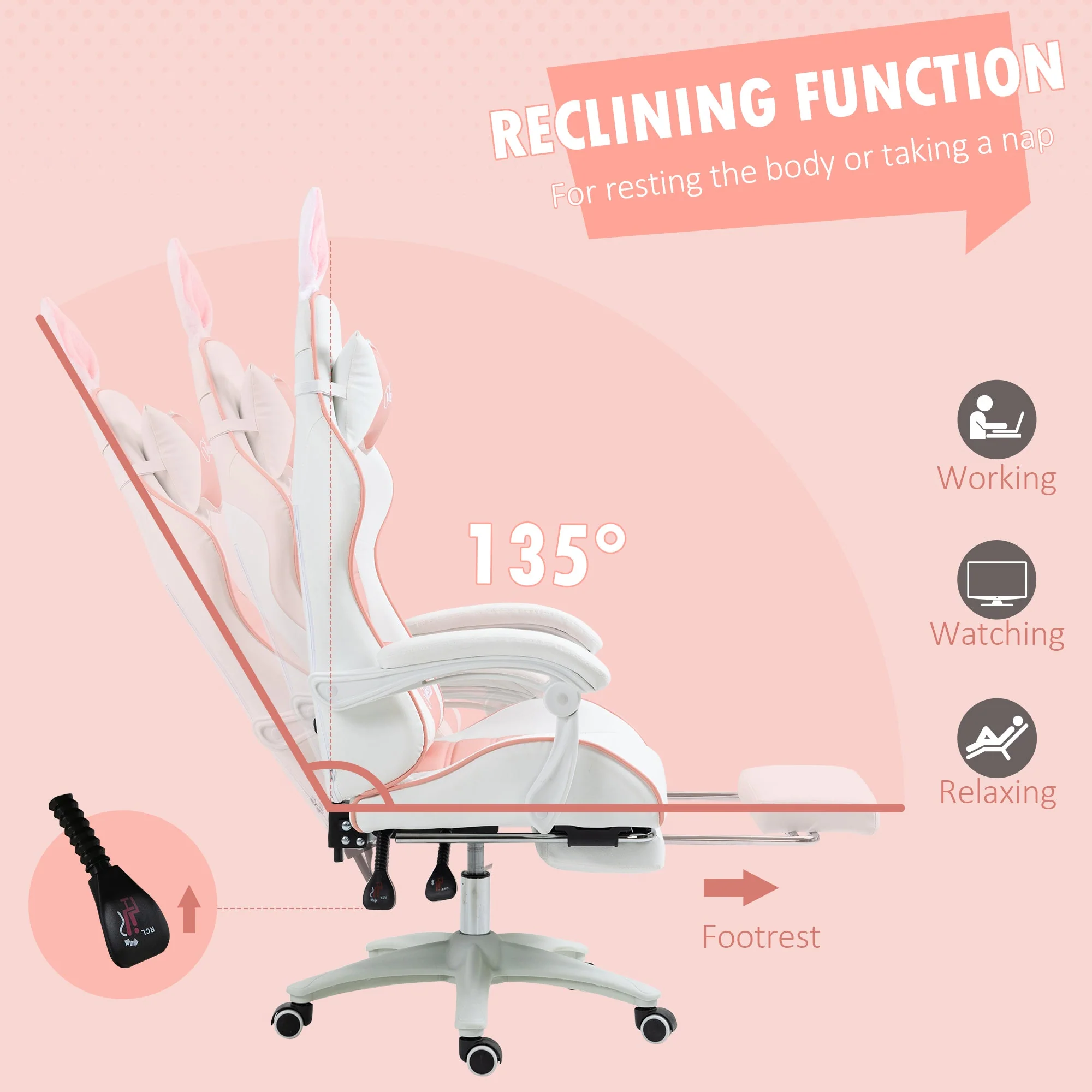 Vinsetto Racing Gaming Chair - Image 6