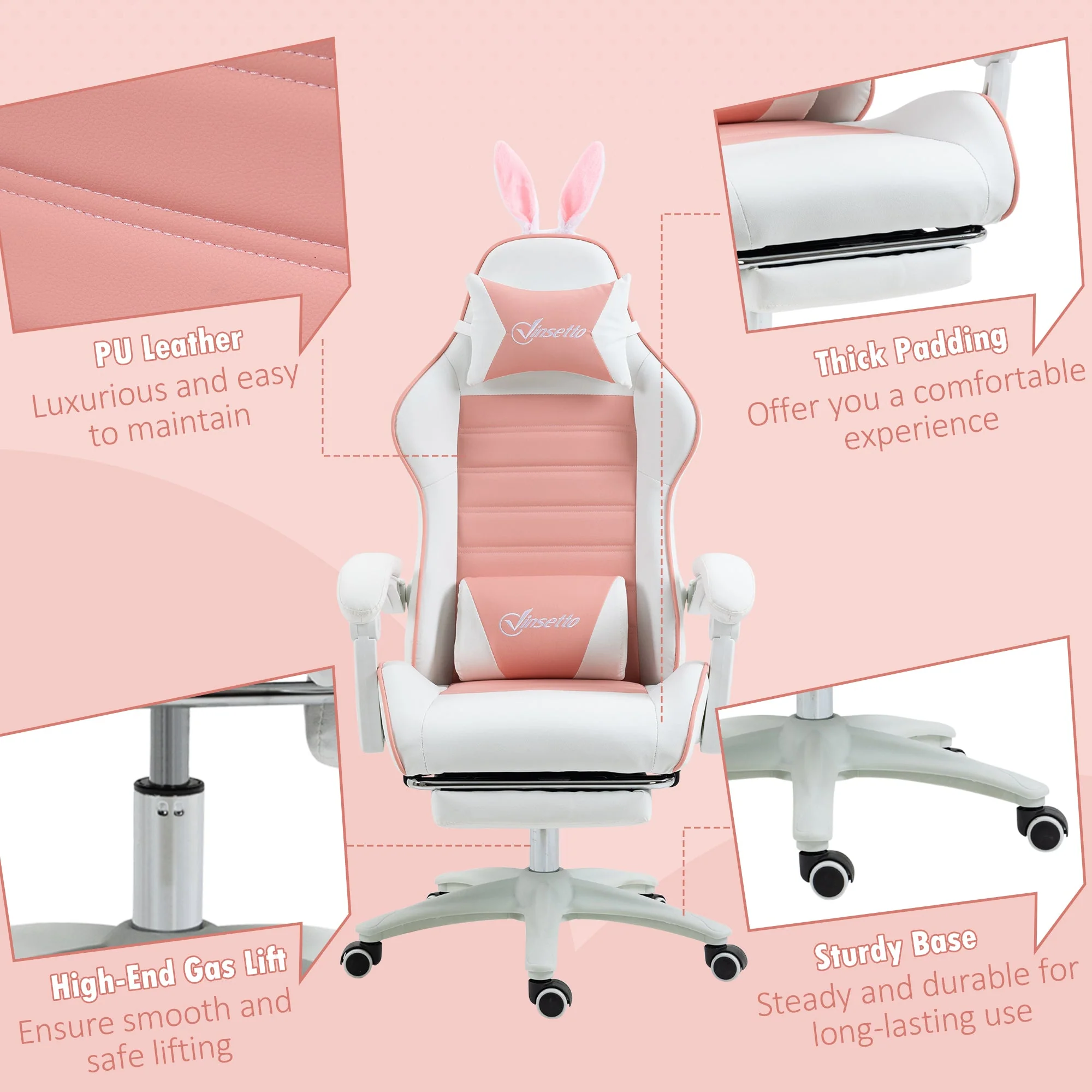 Vinsetto Racing Gaming Chair - Image 8