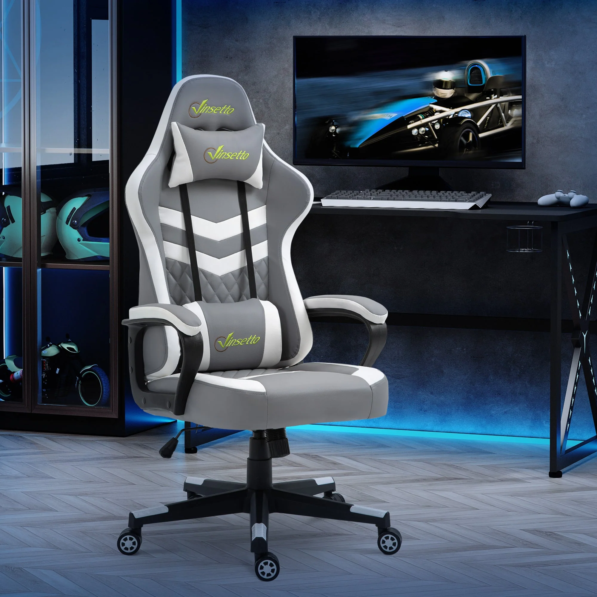 Vinsetto Racing Gaming Chair with Lumbar Support - Image 2