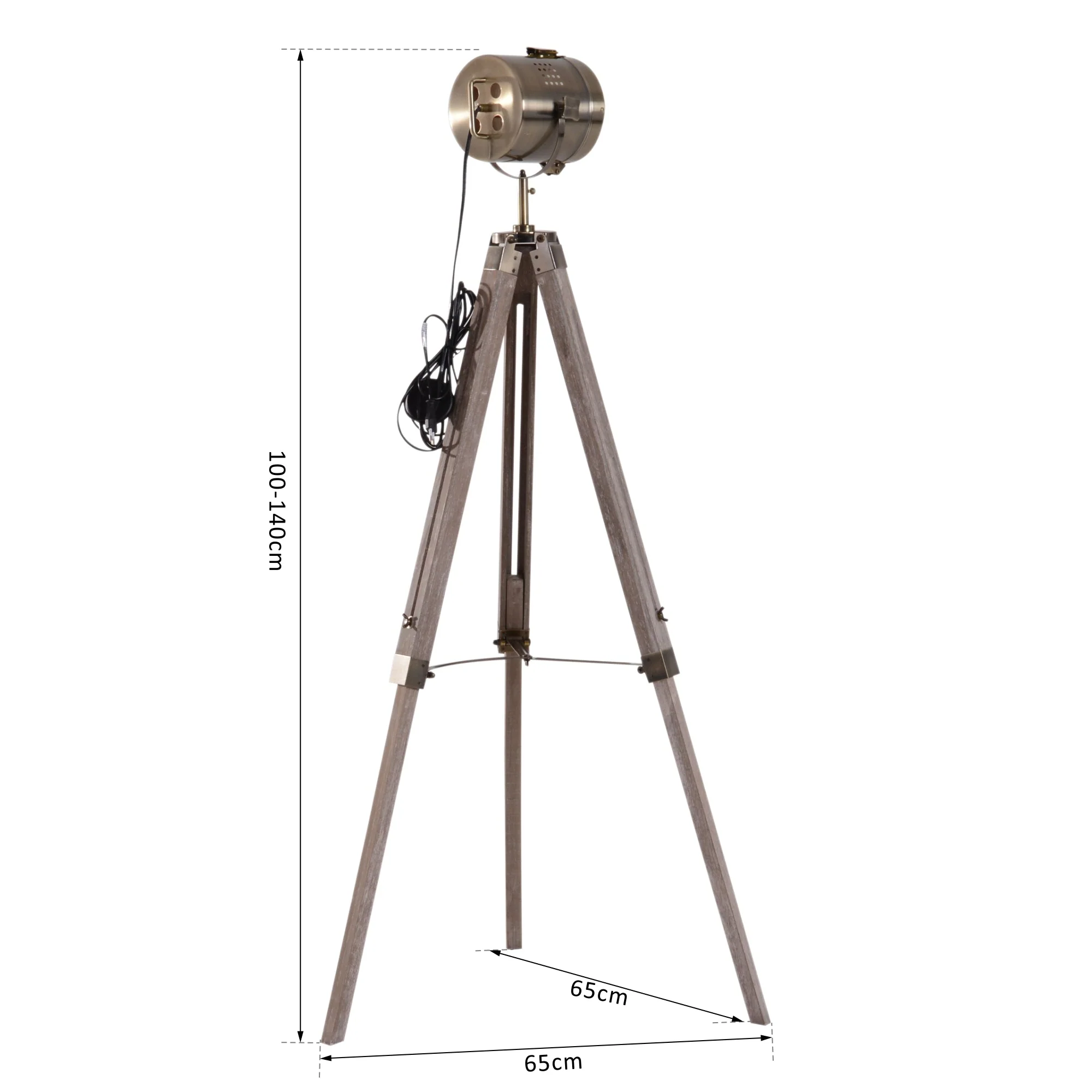 Vintage Tripod Floor Lamp - Image 3