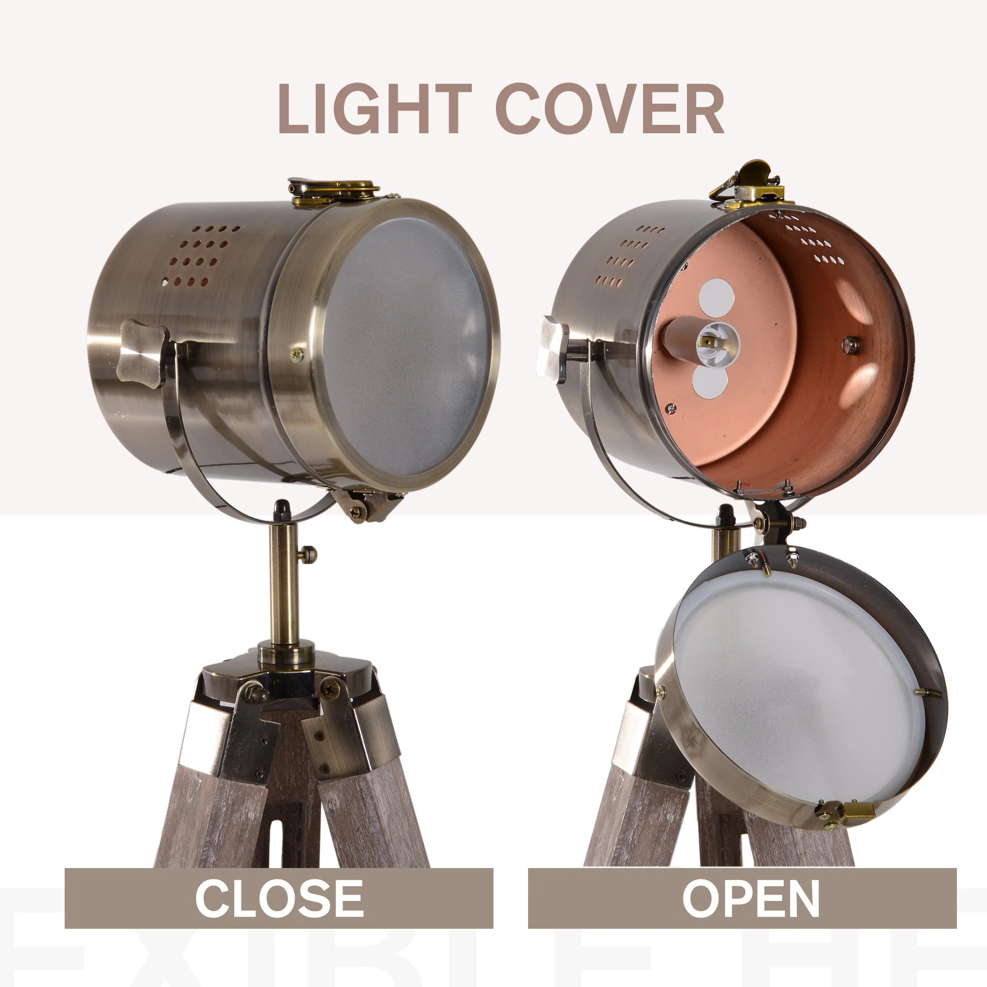 Vintage Tripod Floor Lamp - Image 6