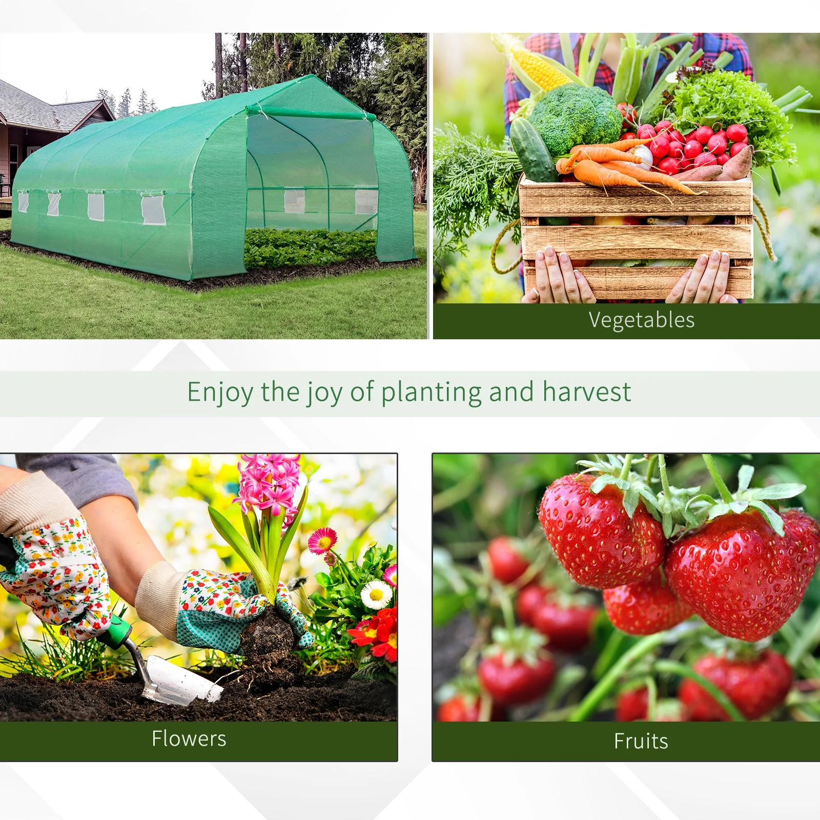 Walk in Polytunnel Greenhouse - Image 7