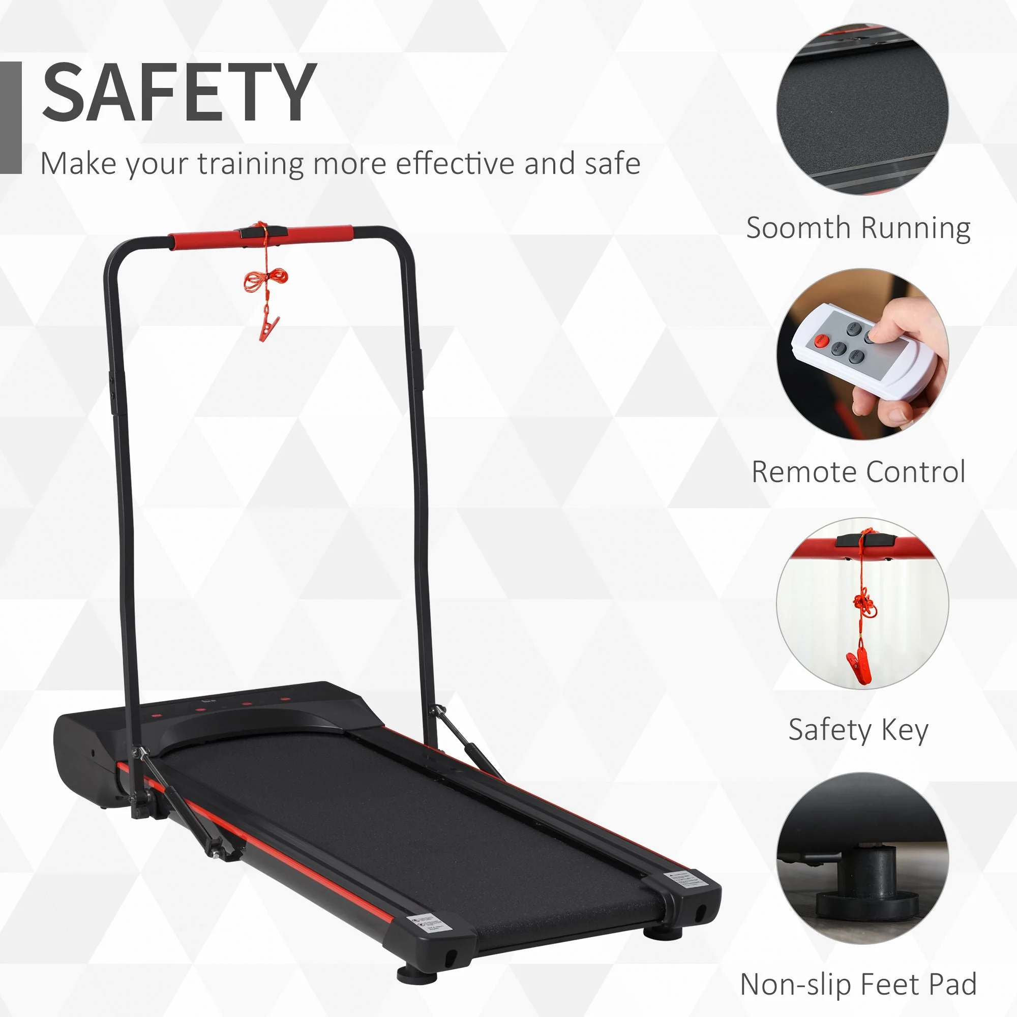 Walking Machine w/ LED Display & Remote Control Exercise Walking Jogging Fitness - Image 7