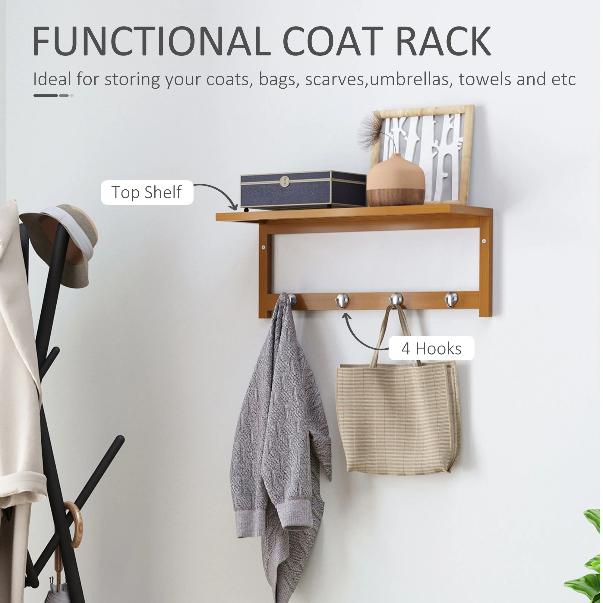 Wall Mounted Clothes Rack - Image 4