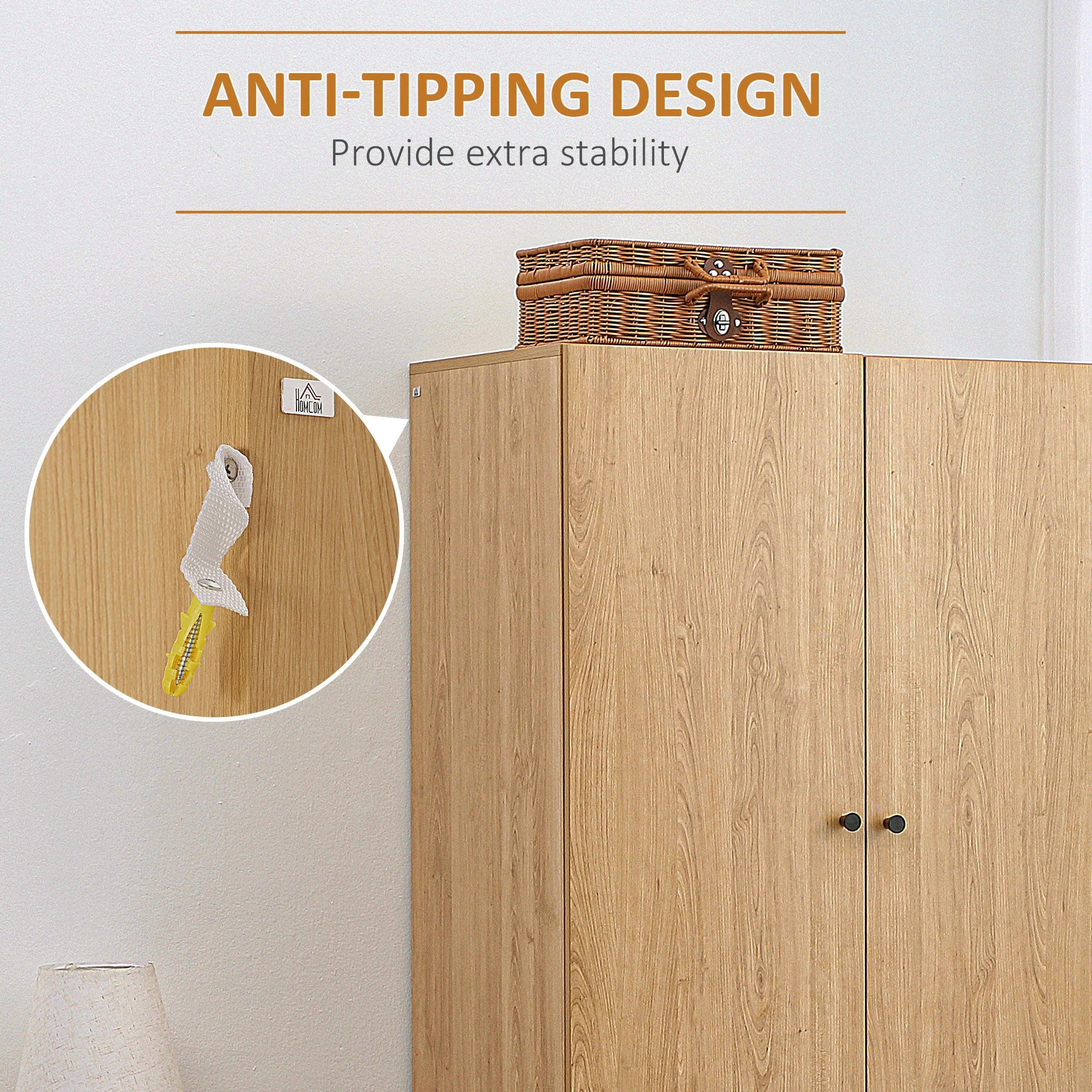 Wardrobe with 2 Doors - Image 5