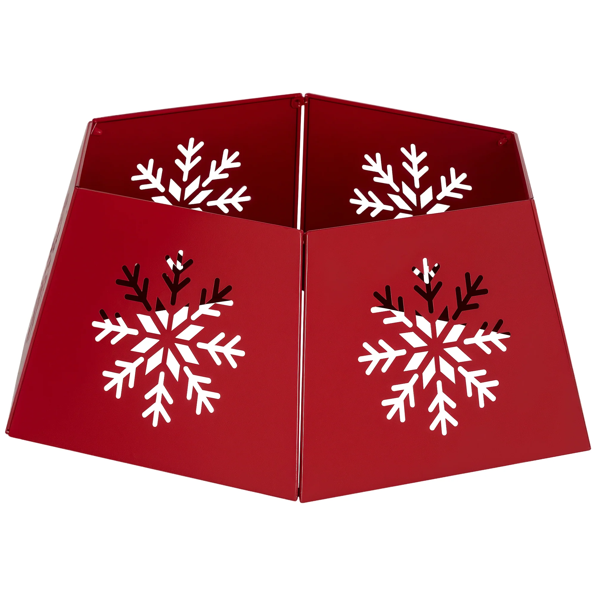 Christmas Tree Skirt Metal Red   Tips - Image 10