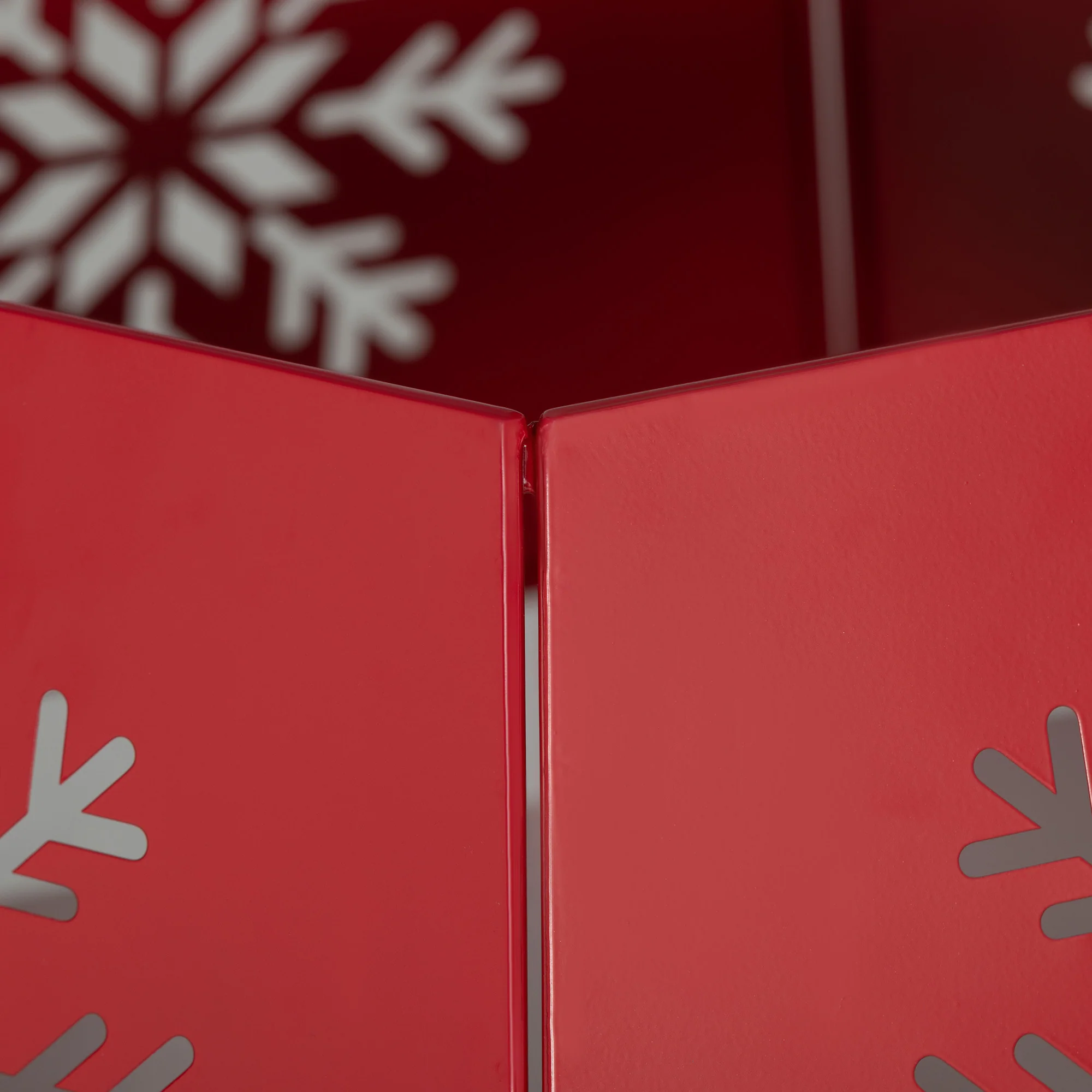 Christmas Tree Skirt Metal Red   Tips - Image 9