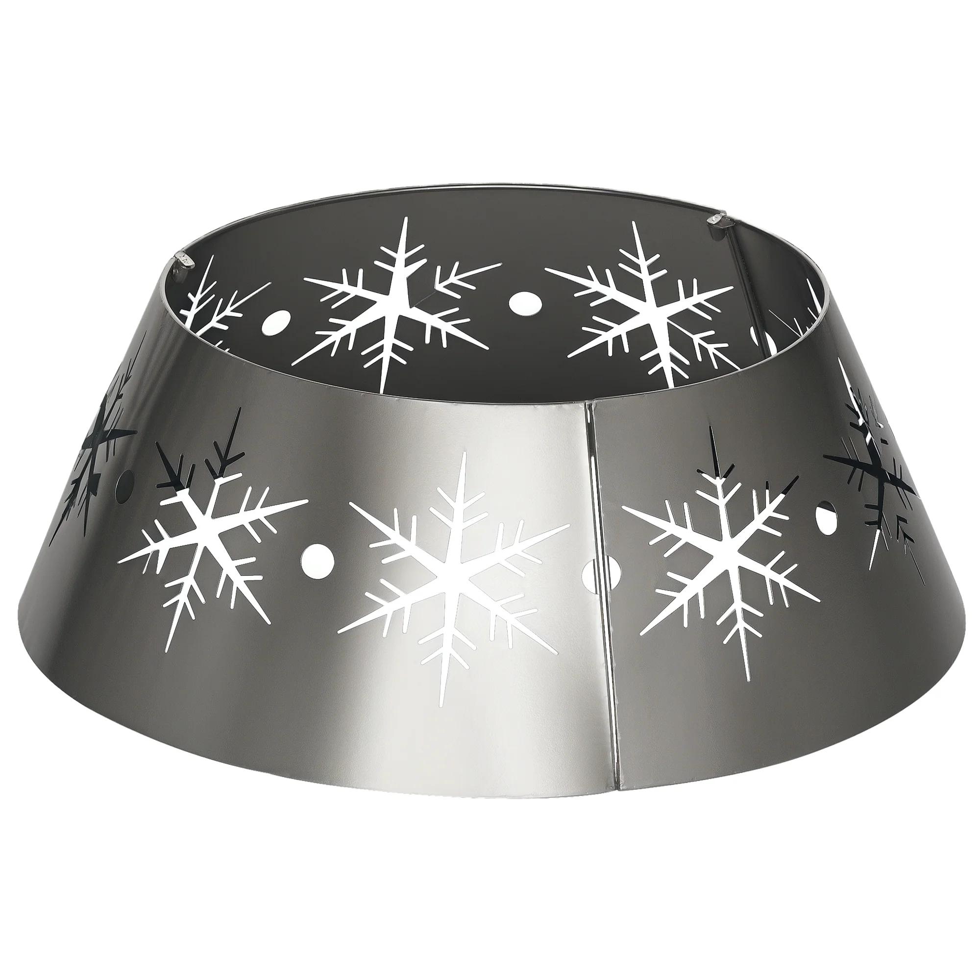 66cm Christmas Tree Skirt Metal Silver   Tips - Image 10