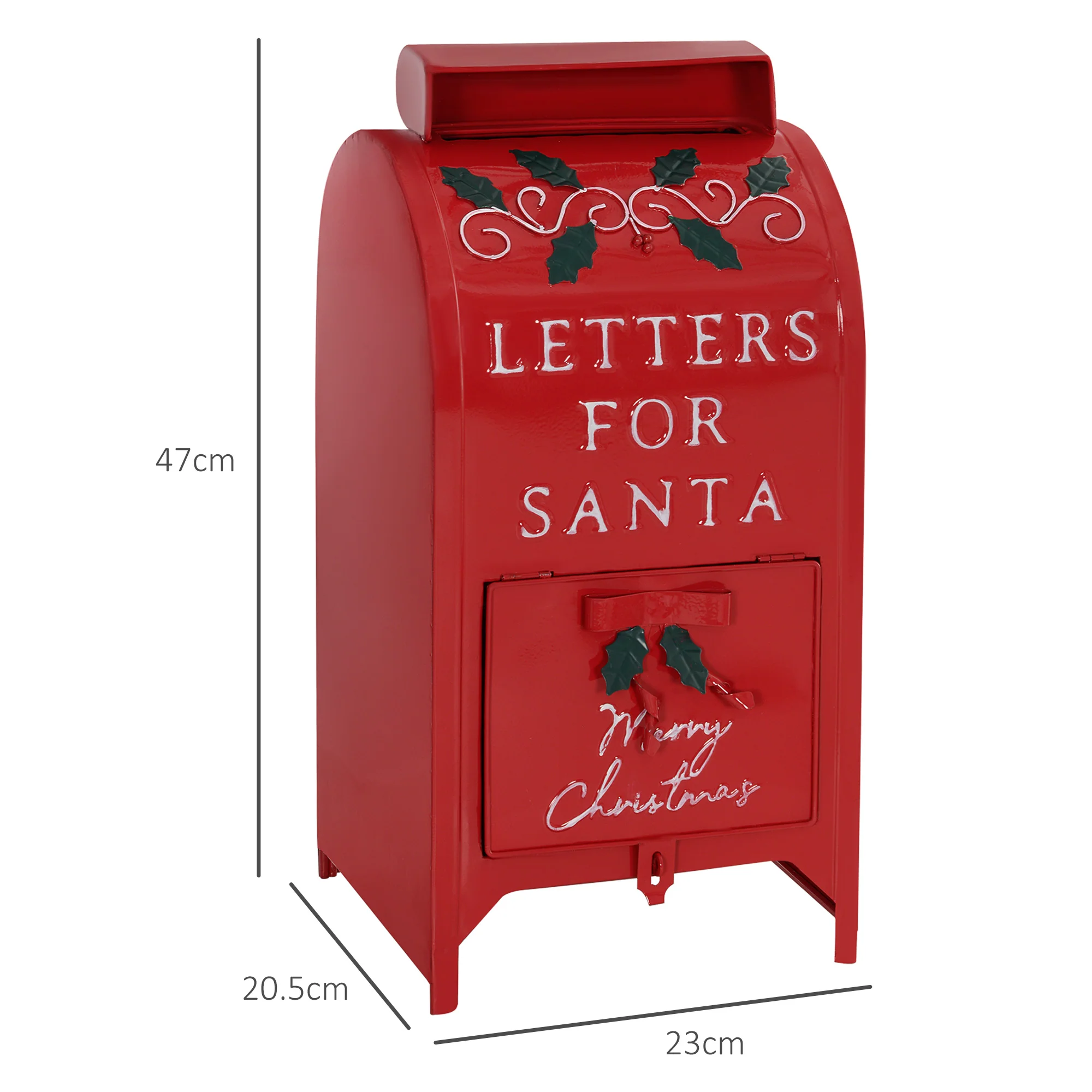 Postbox Christmas Decoration Red - 47cm - Image 3
