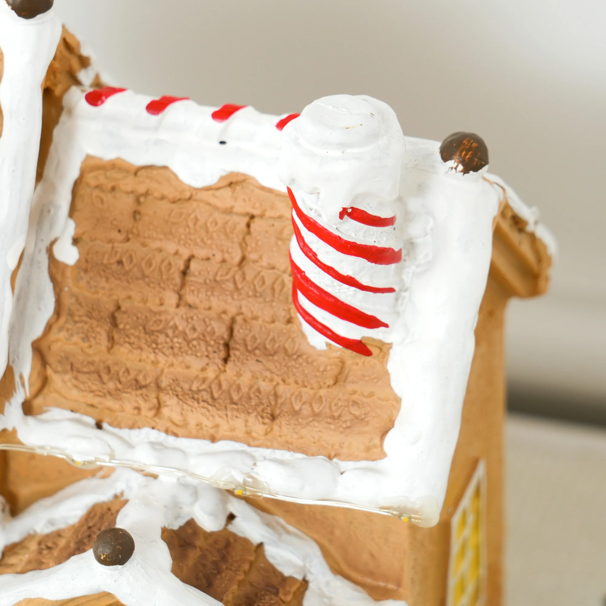 Gingerbread House Miniature Christmas Scene - 22.5cm - Image 8