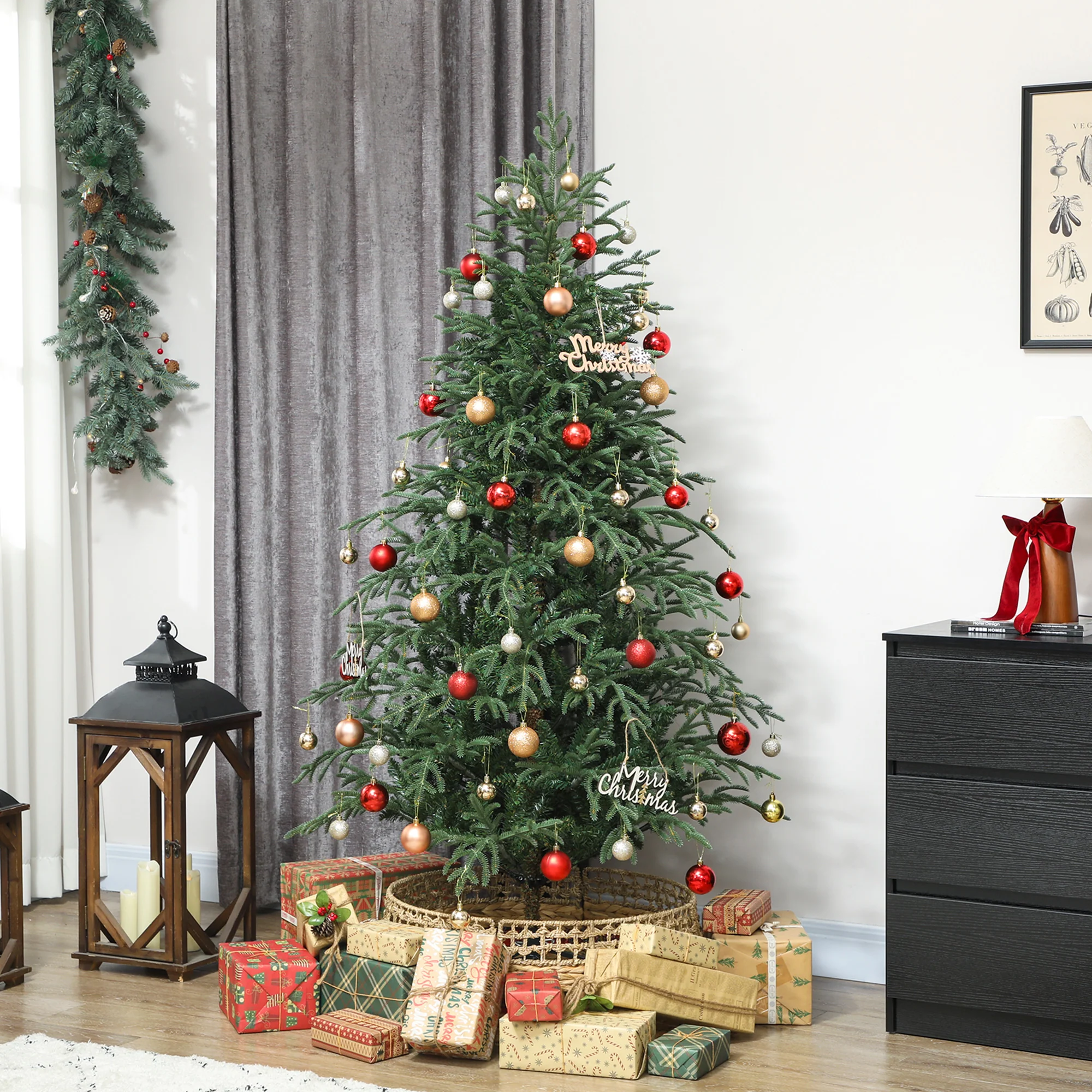 6ft Full Spruce Christmas Tree Artificial -  1814 Tips - Image 2