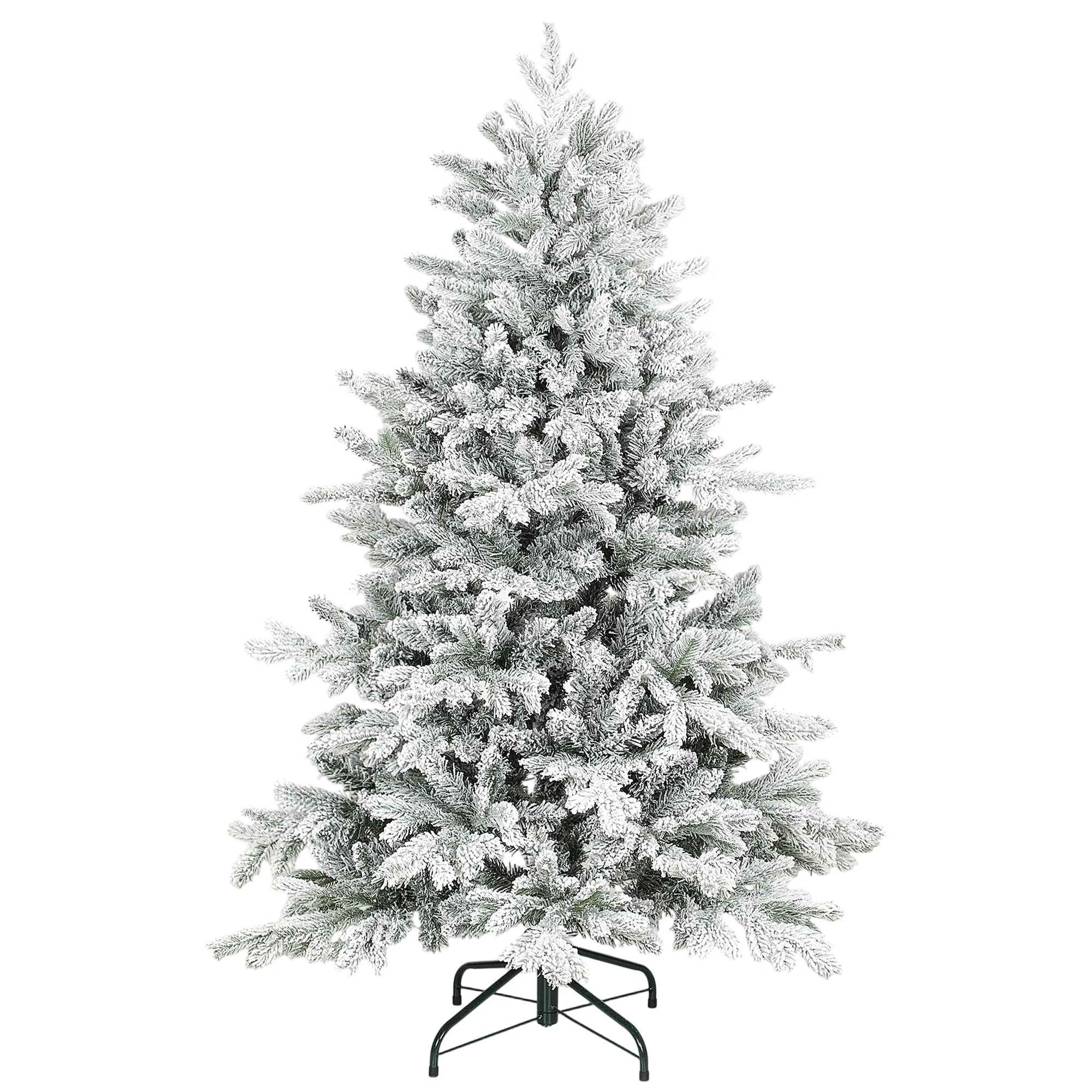 5ft Christmas Tree Artificial - White Frosted Green  936 Tips - Image 10