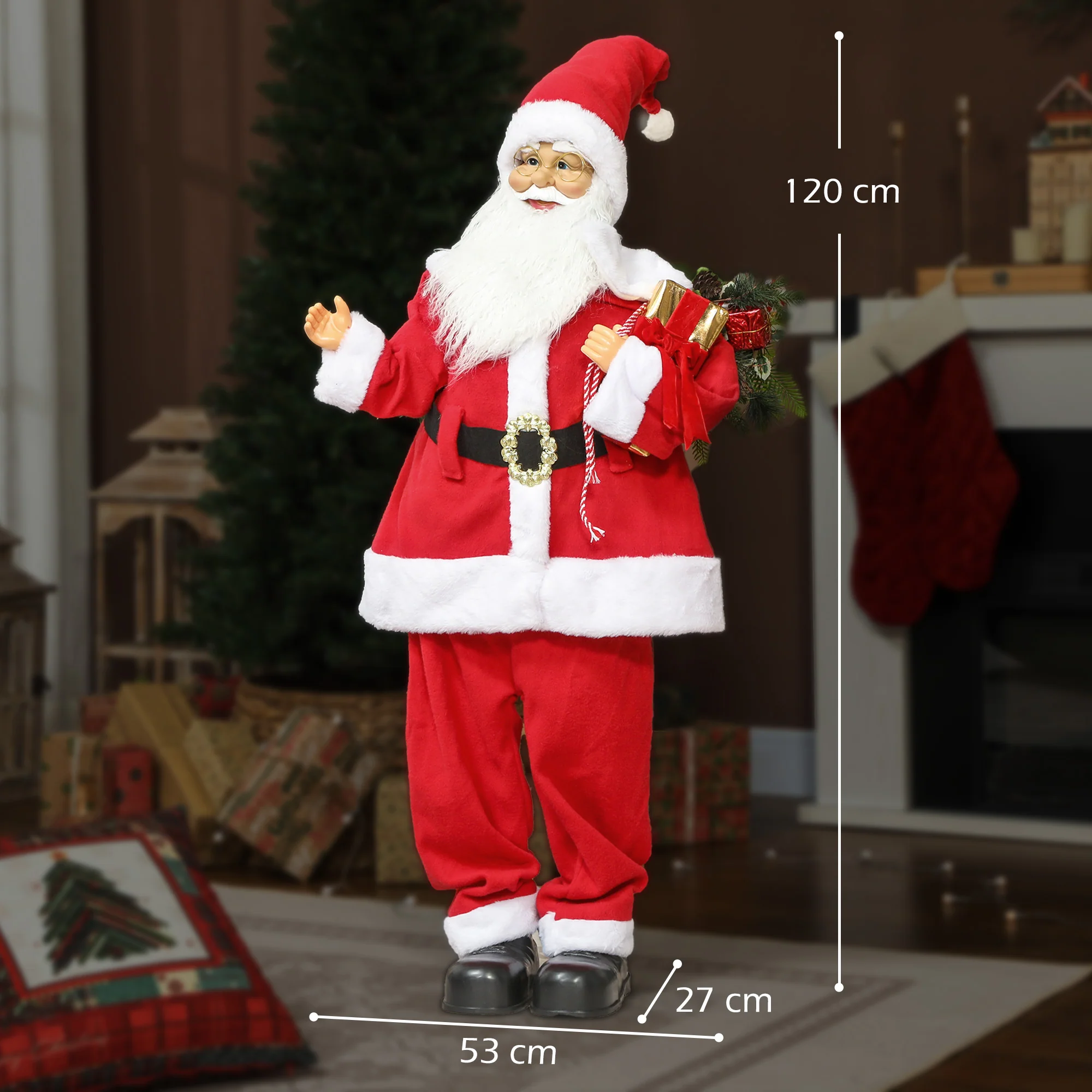 Santa Christmas Decoration - 120cm - Image 3