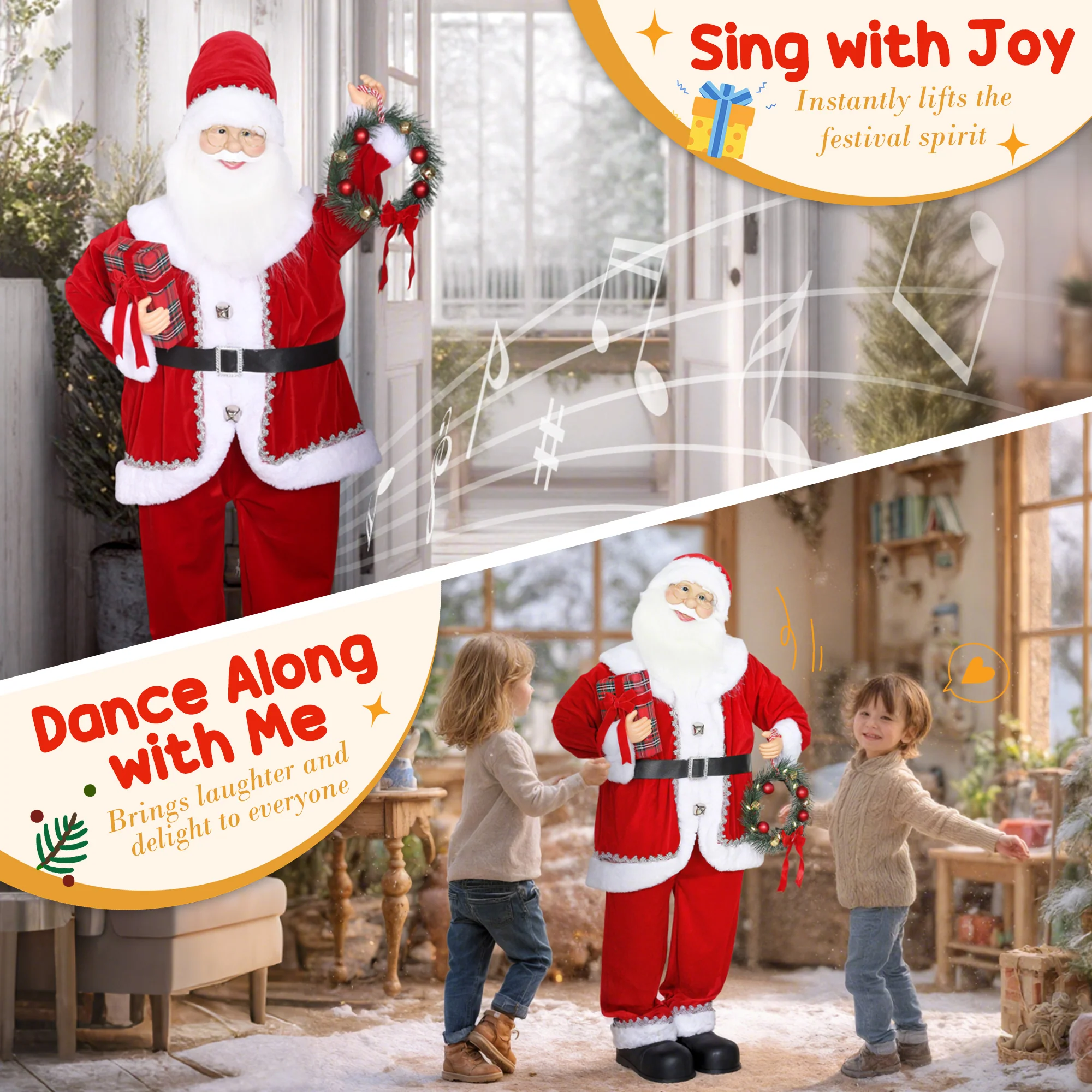 Santa Christmas Decoration - 120cm - Image 4