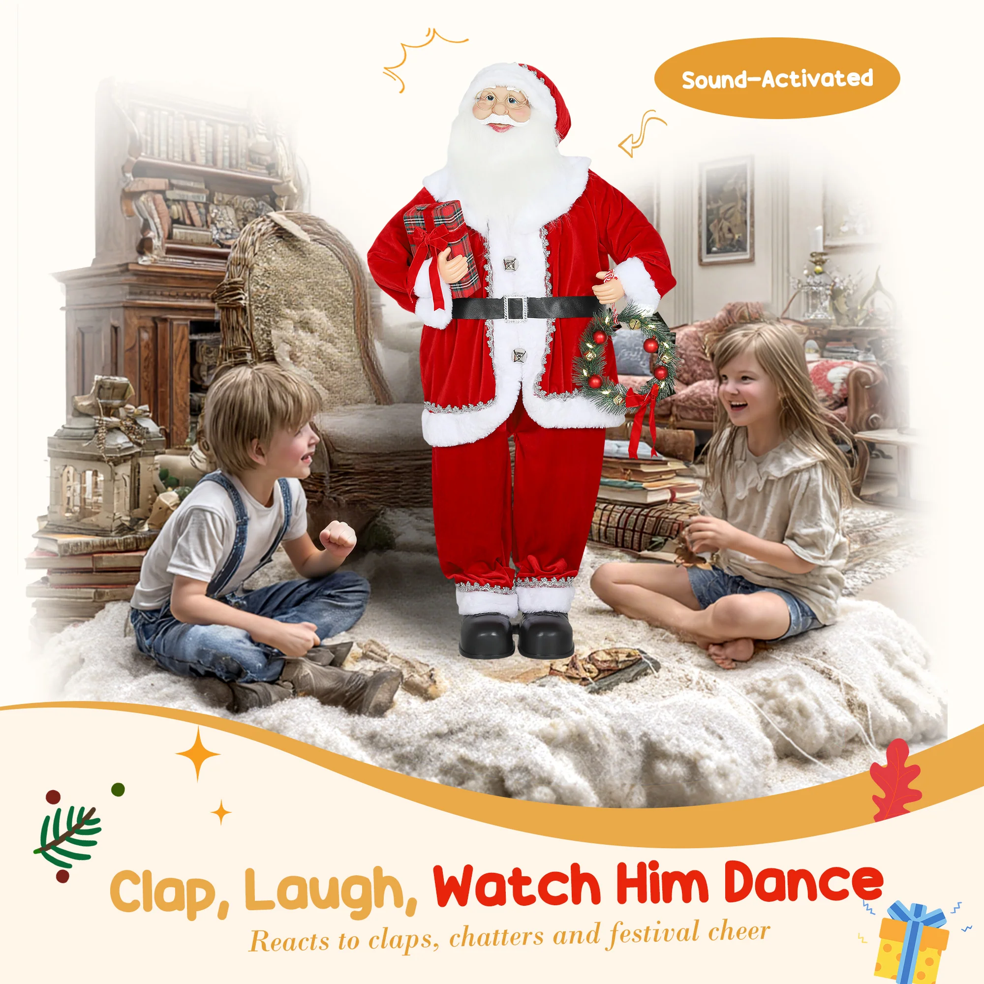Santa Christmas Decoration - 120cm - Image 5