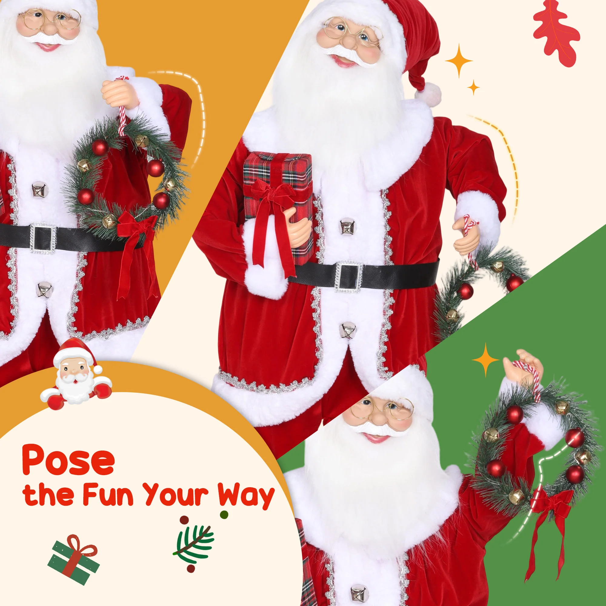 Santa Christmas Decoration - 120cm - Image 6