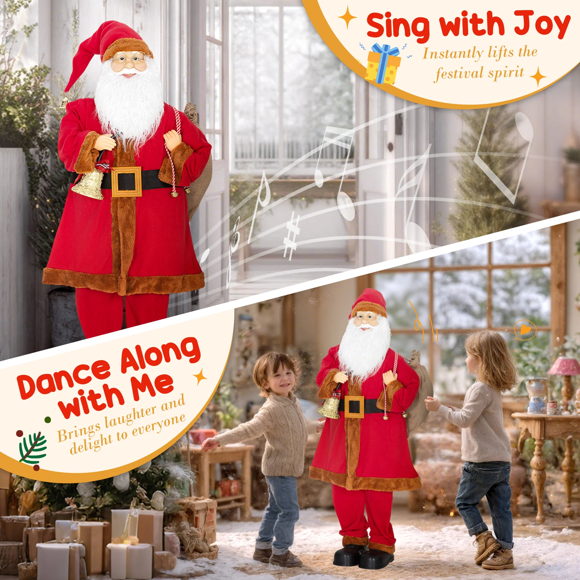 Santa Christmas Decoration - 120cm - Image 4