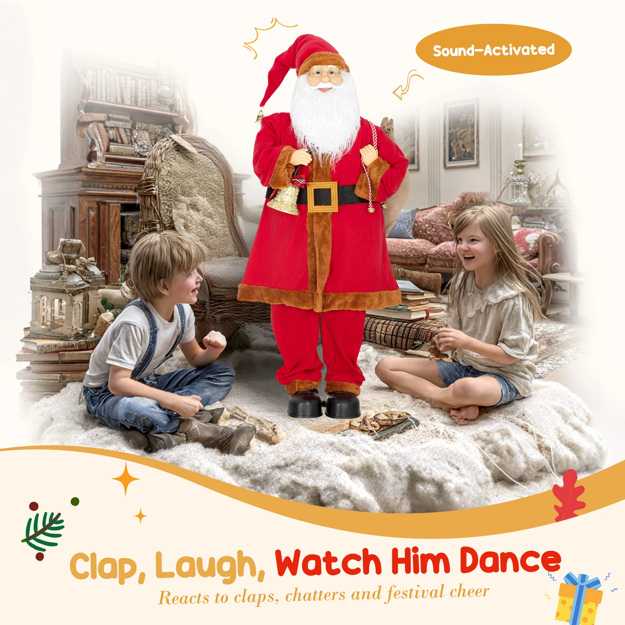 Santa Christmas Decoration - 120cm - Image 5