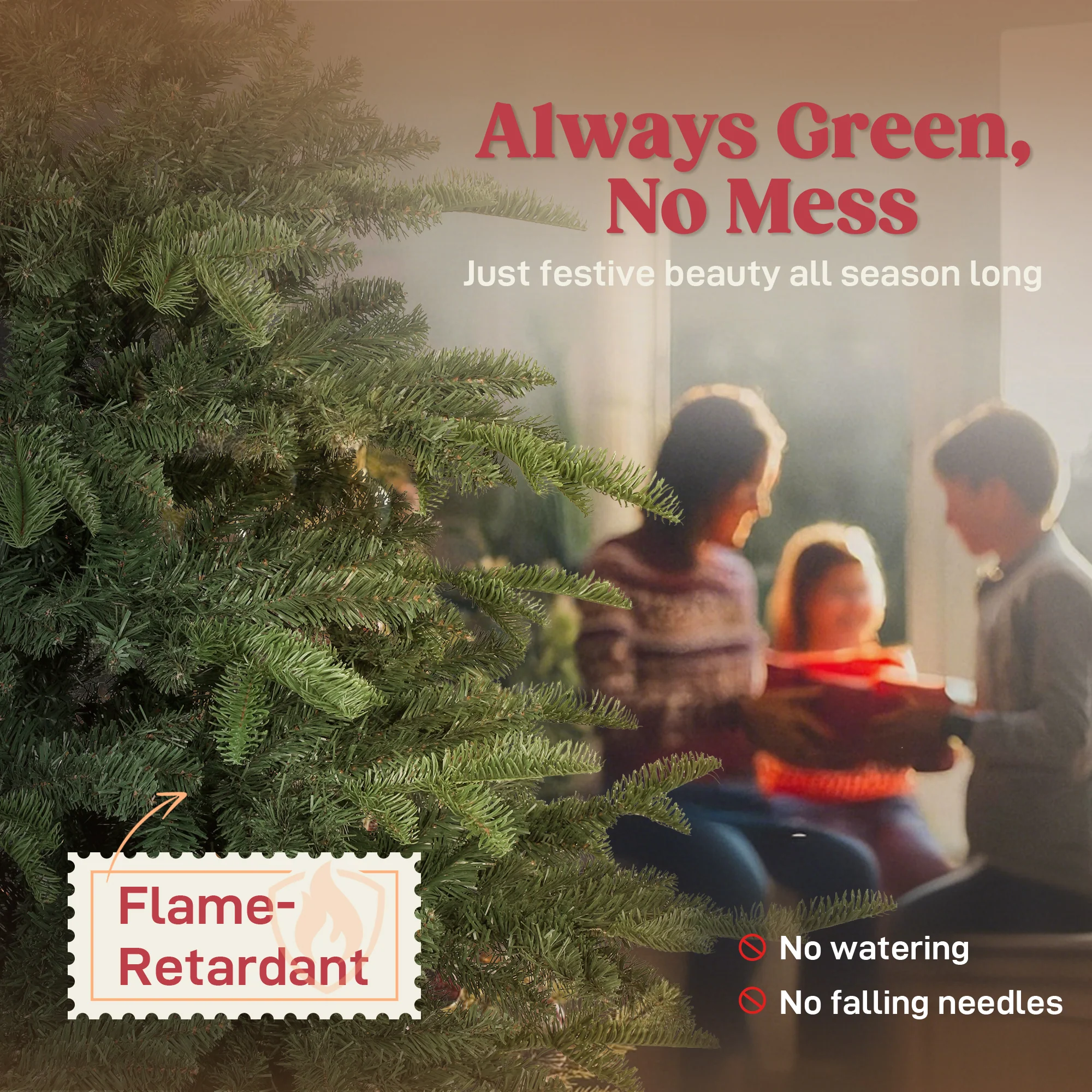 5ft Christmas Tree Artificial -  772 Tips - Image 4
