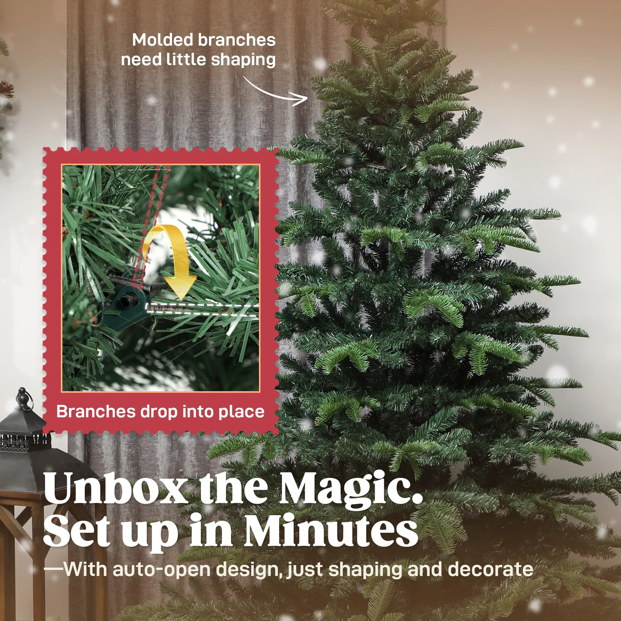 5ft Christmas Tree Artificial -  772 Tips - Image 6