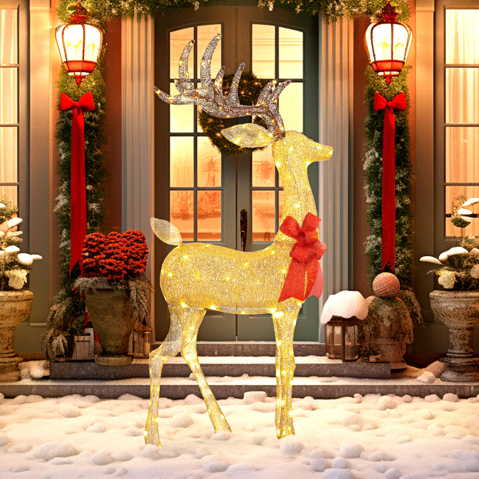 Christmas Feature Light Warm White Outdoor 137 LED - 1.35m - Image 2