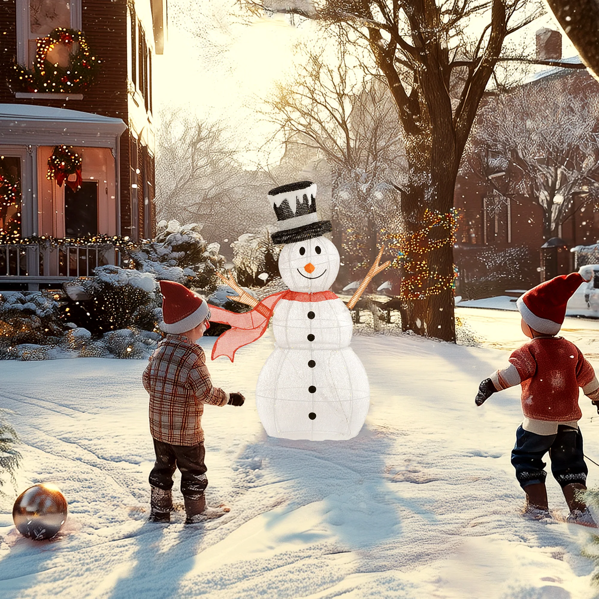 Christmas Feature Light Warm White Outdoor 78 LED - 90cm - Image 9
