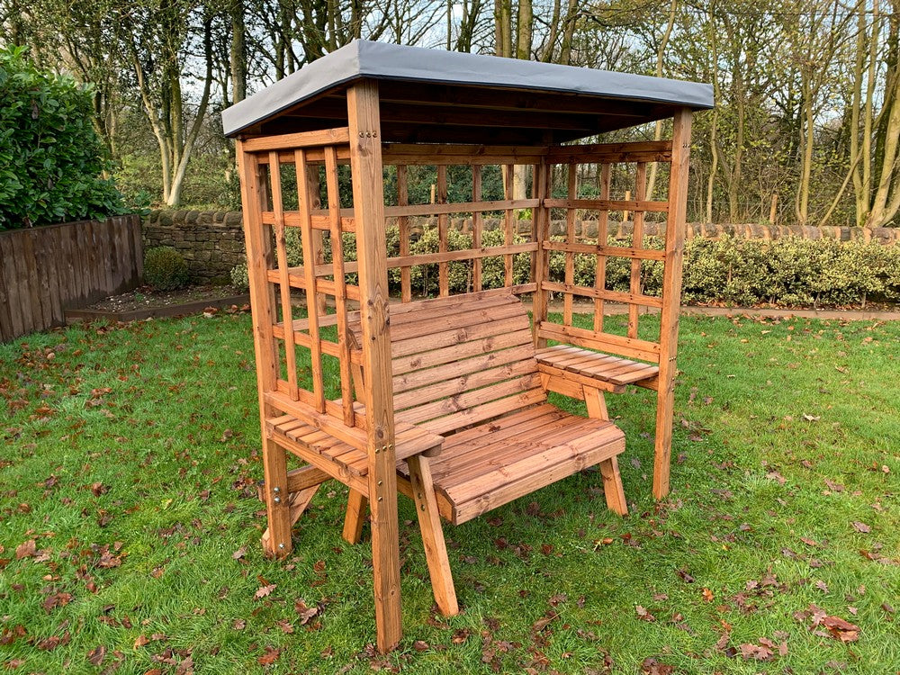 Wentworth Garden Arbour by Charles Taylor - 2 Seats Burgundy Cushions - Image 16