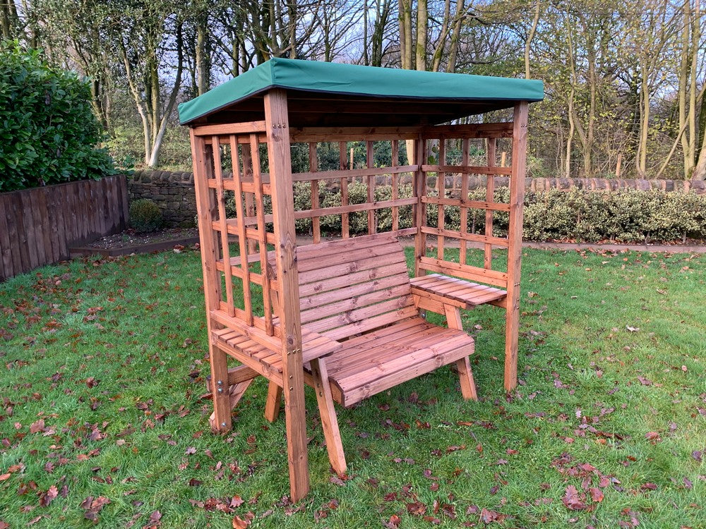 Wentworth Garden Arbour by Charles Taylor - 2 Seats Green Cushions - Image 17