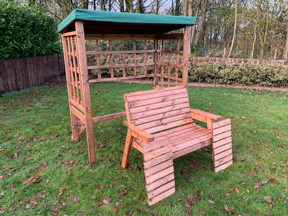 Wentworth Garden Arbour by Charles Taylor - 2 Seats Green Cushions - Image 18