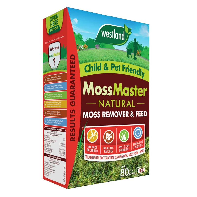 Westland Moss Master Natural Lawn Feed And Moss Remover - 80sqm - Image 3