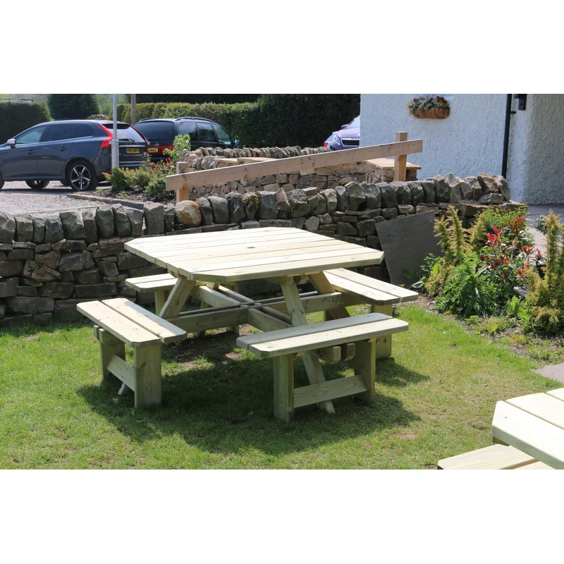 Westwood Garden Picnic Table by Croft - 8 Seat - Image 2
