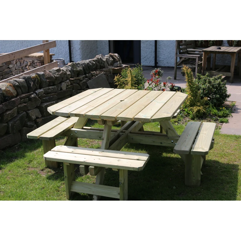 Westwood Garden Picnic Table by Croft - 8 Seat - Image 3
