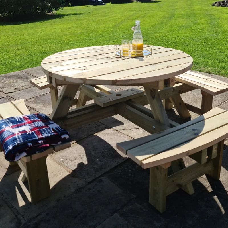 Westwood Garden Picnic Table by Churnet Valley - 8 Seats - Image 3