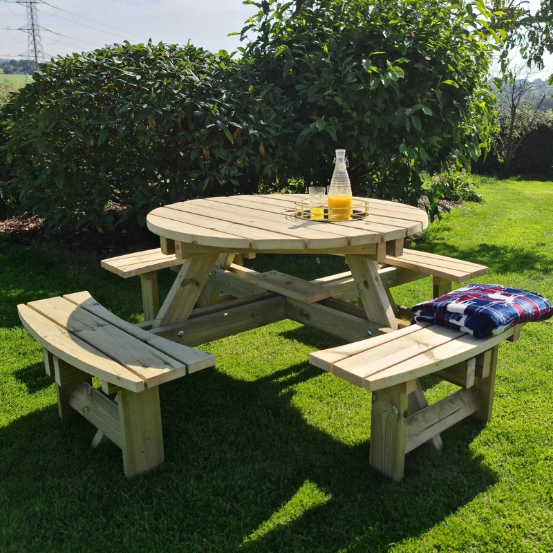 Westwood Garden Picnic Table by Churnet Valley - 8 Seats - Image 4