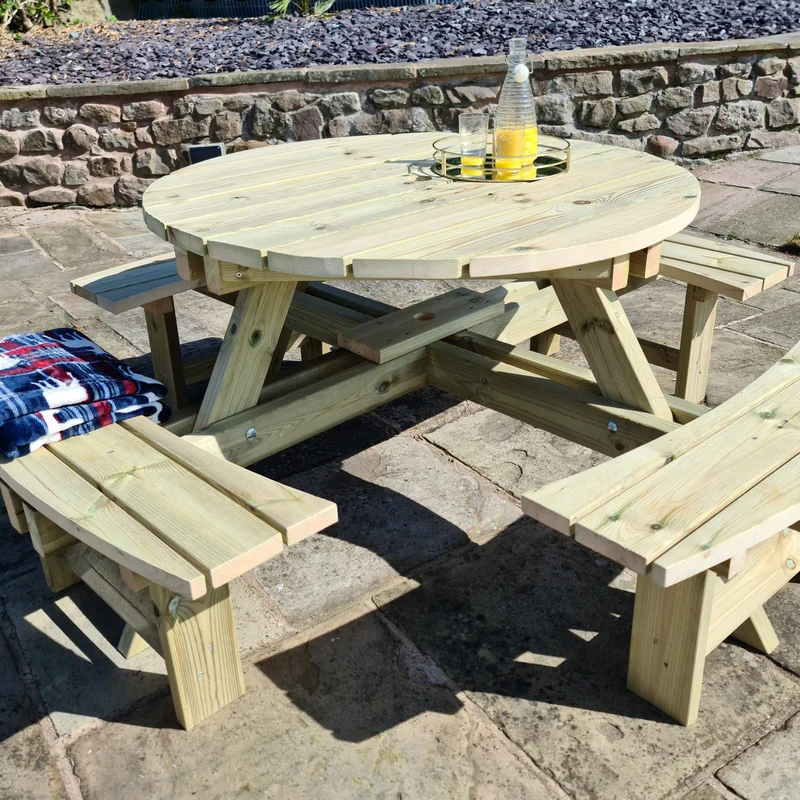 Westwood Garden Picnic Table by Churnet Valley - 8 Seats - Image 6