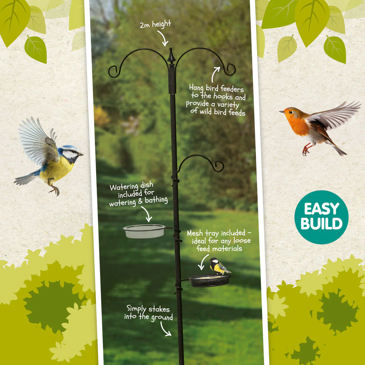 Wild Bird Feeding Station By Nature Watch - 240cm - Image 2