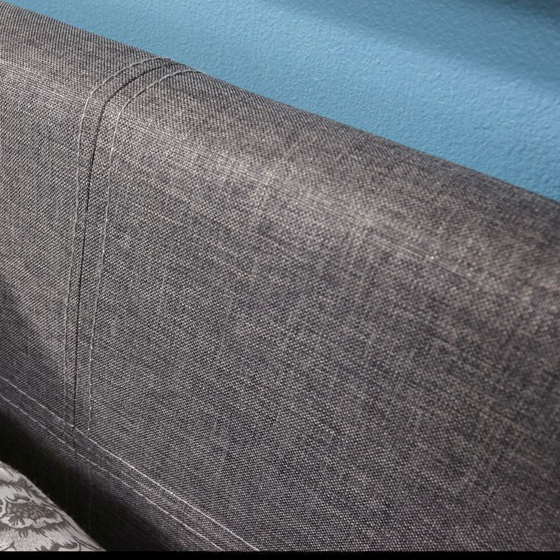 Winston Double Ottoman Bed Wood Grey 5 x 7ft - Image 3